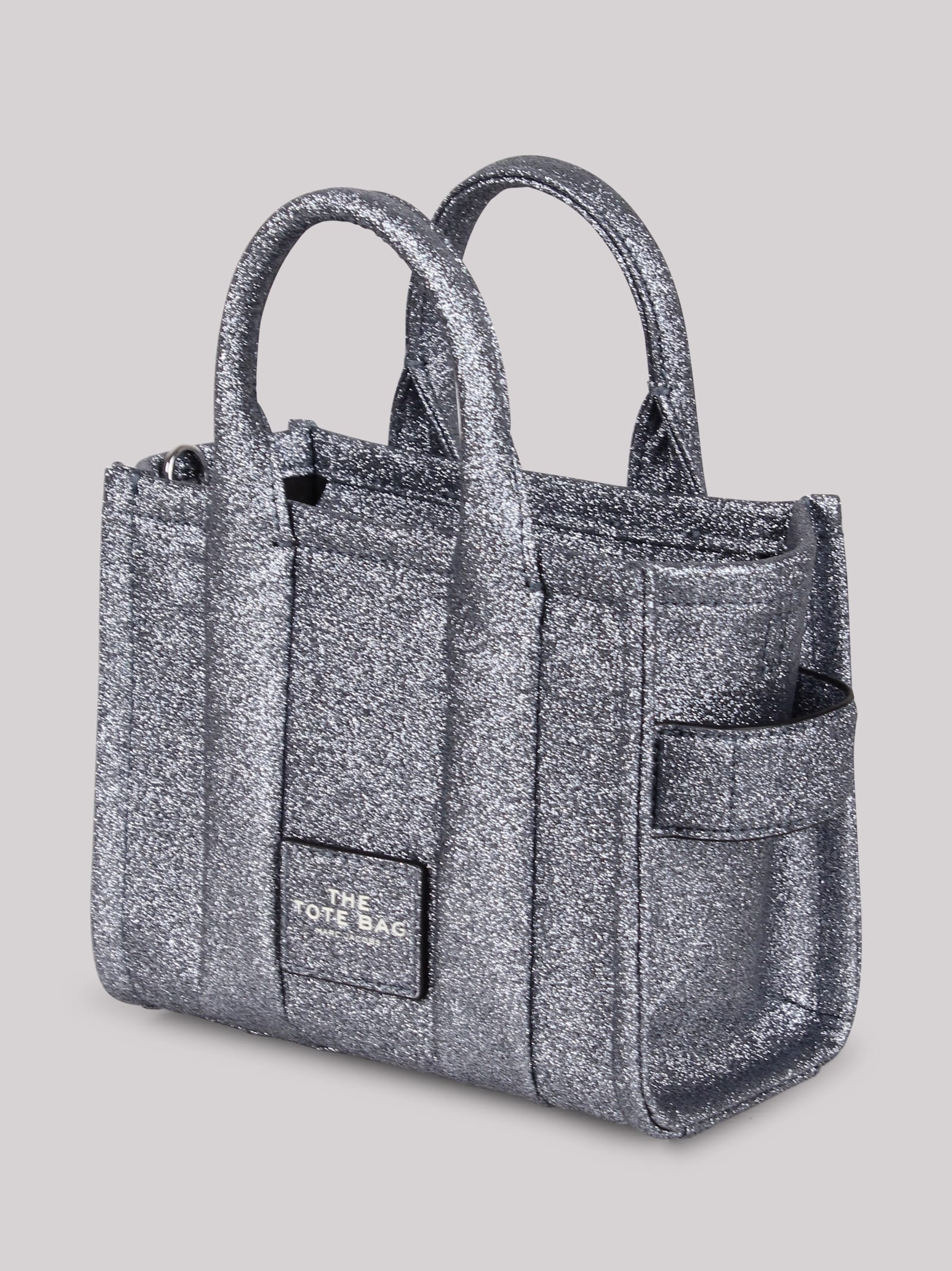 Shop Marc Jacobs The Galactic Glitter Mini Tote Bag