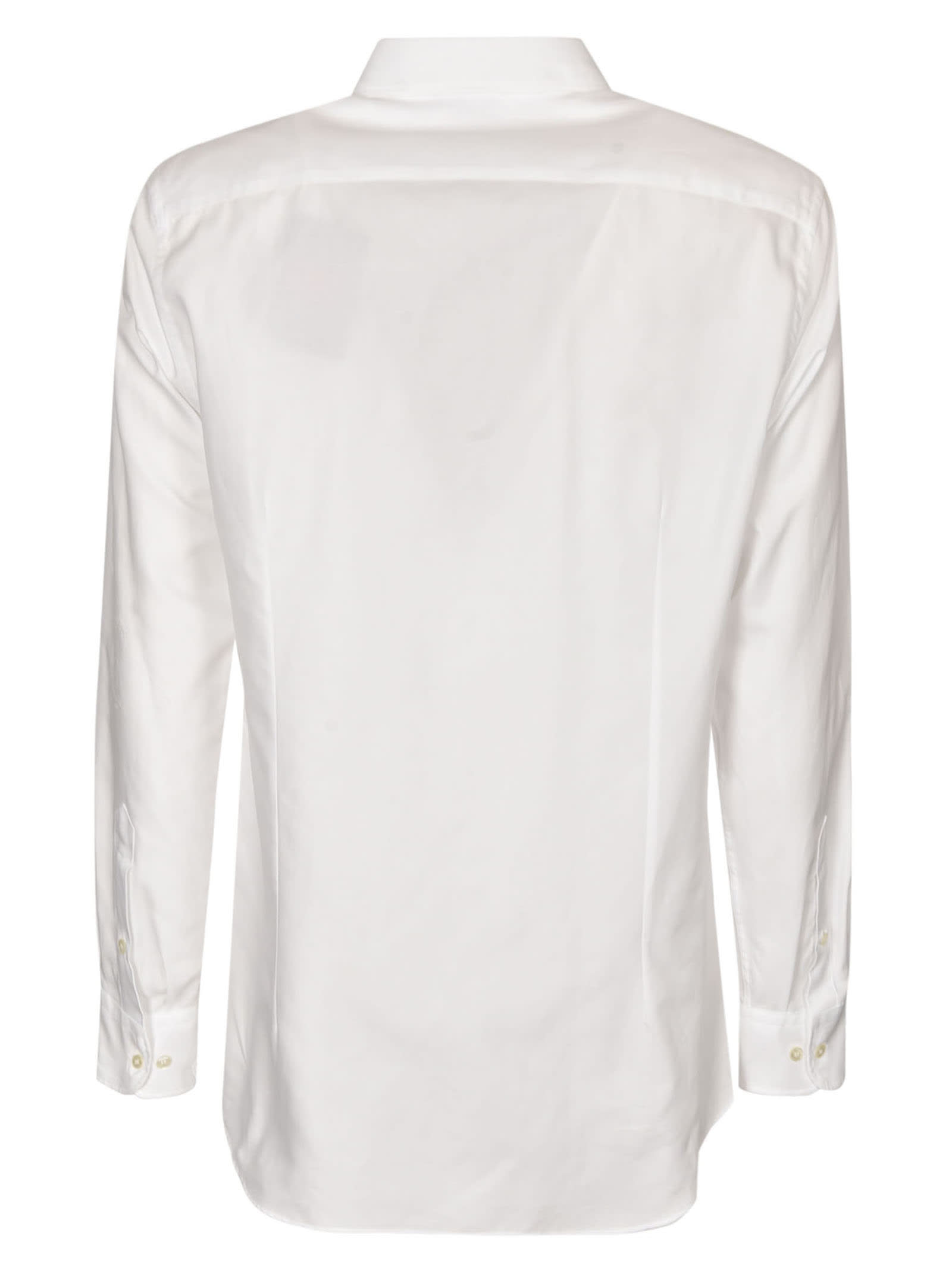 Shop Etro Regular Plain Shirt In White