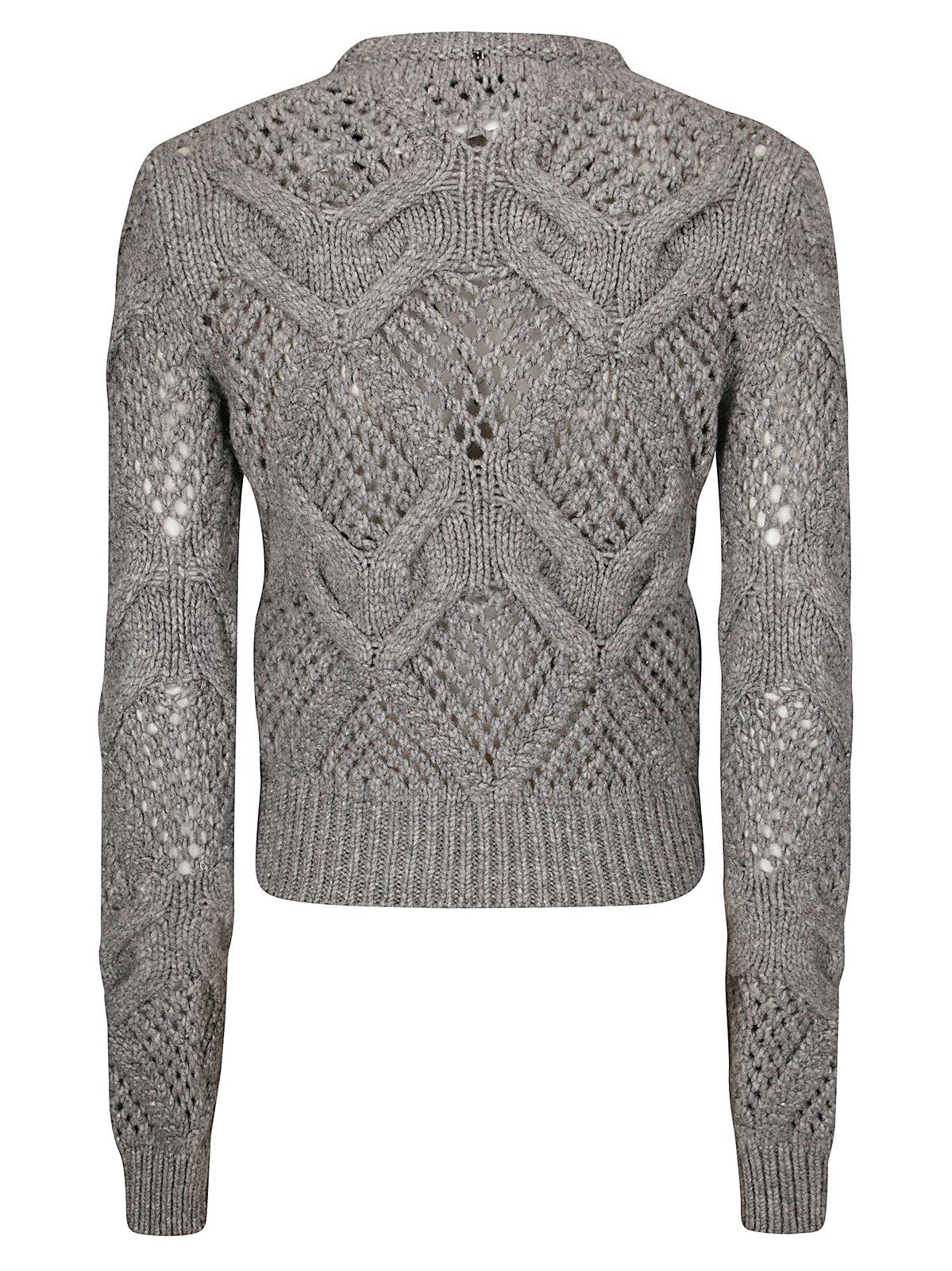 Shop Sportmax Crewneck Long-sleeved Jumper