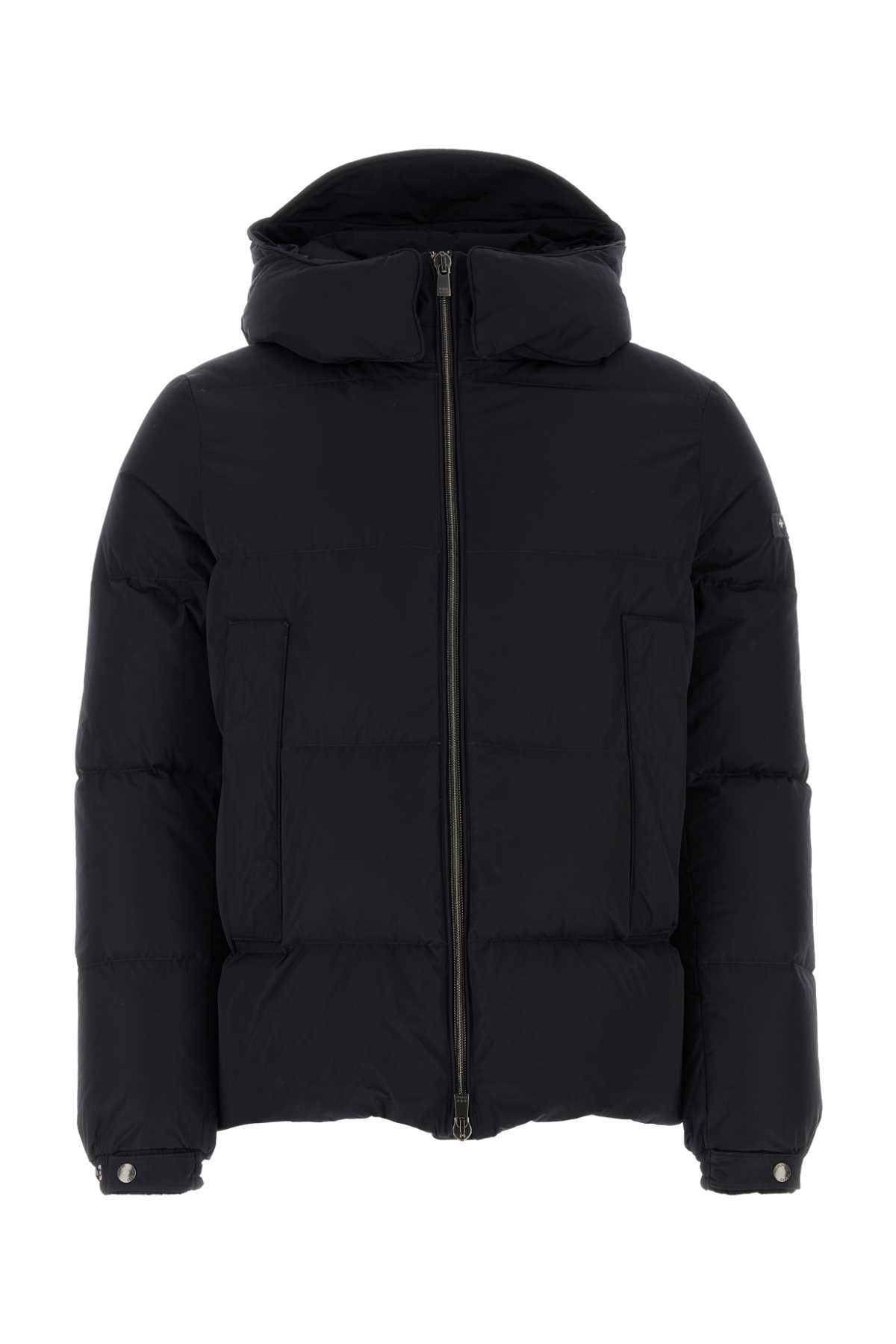 Midnight Blue Polyester Down Jacket