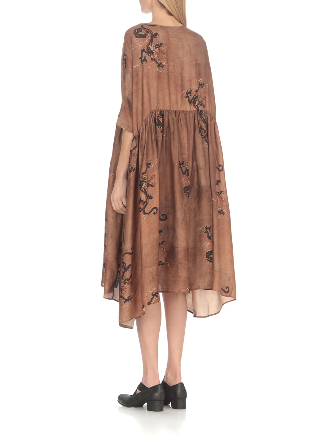 Shop Uma Wang Agnus Dress In Brown