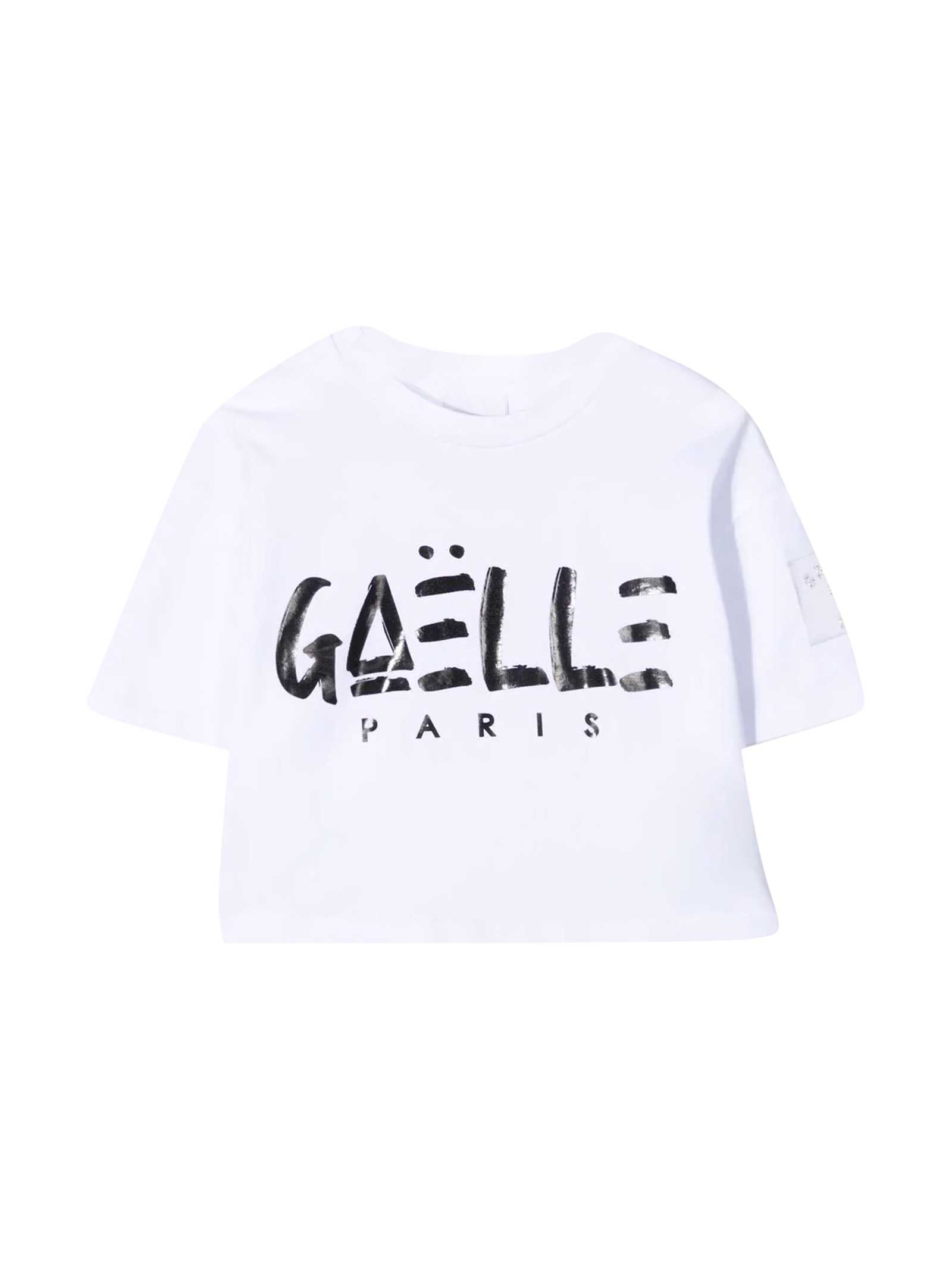 Gaelle Bonheur Teen Crop T-shirt With Print