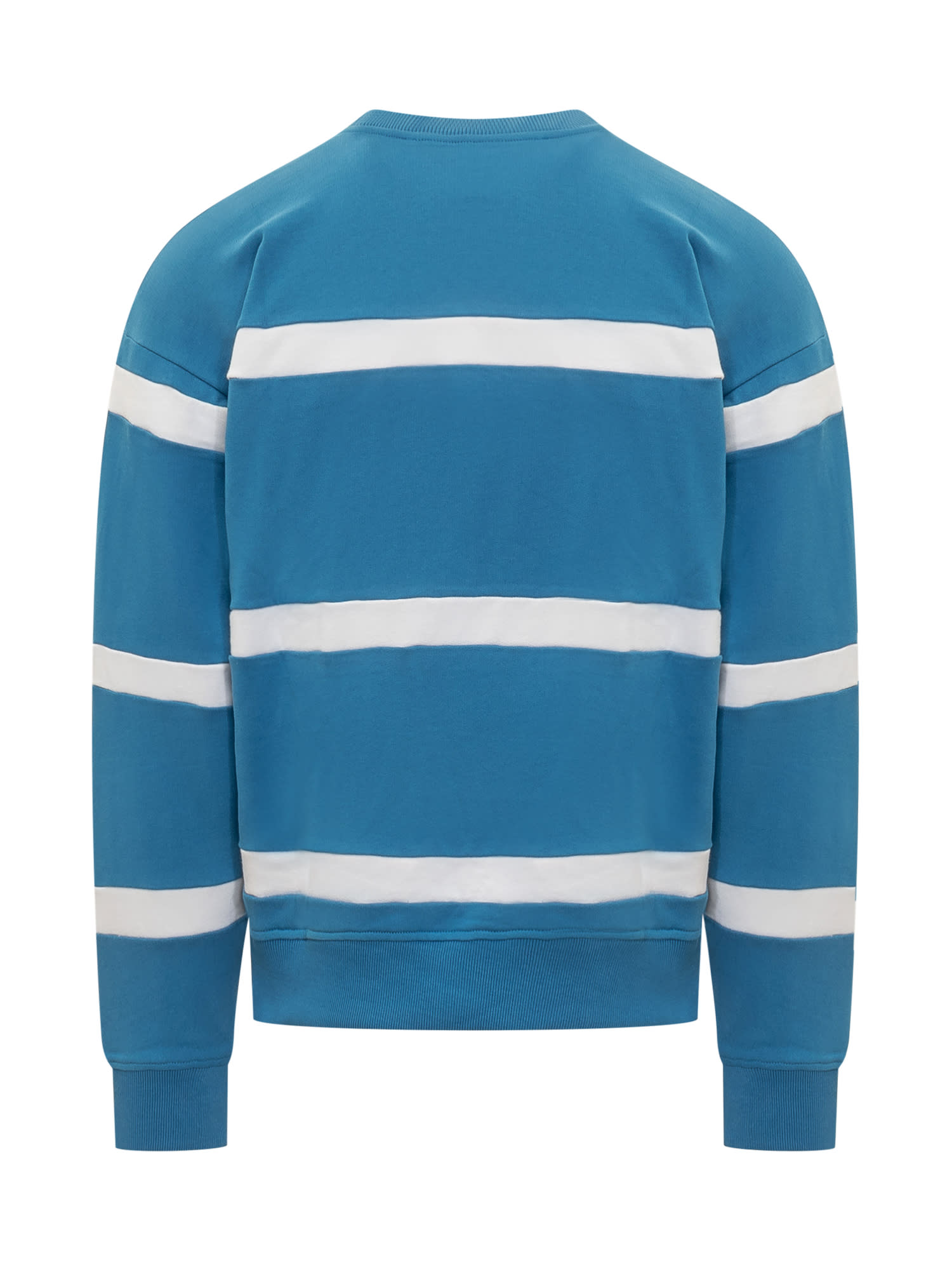 Shop Jw Anderson Sweatshirt Stripe In Blue/white