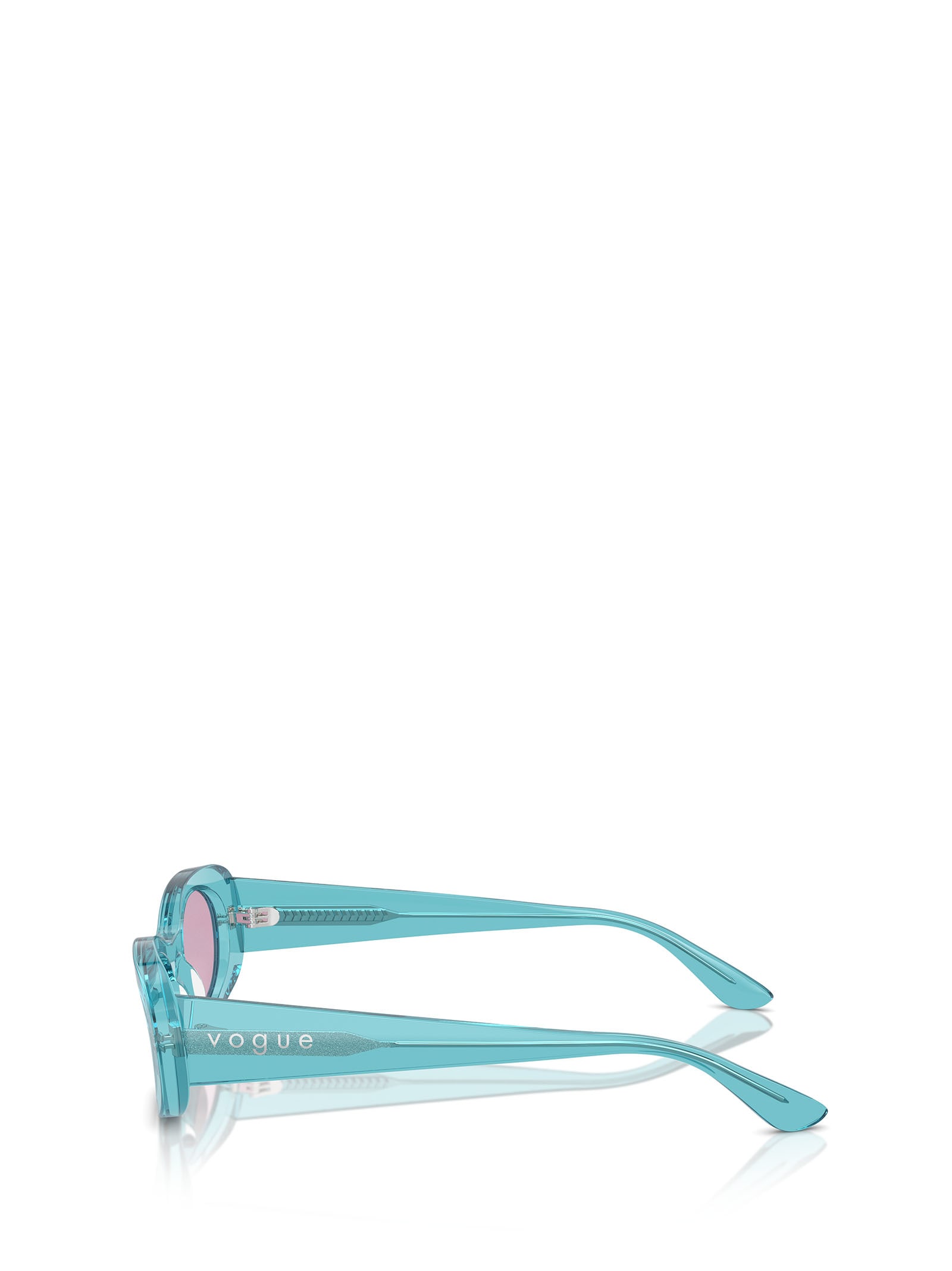 Shop Vogue Eyewear Vo5582s Transparent Torquoise Sunglasses