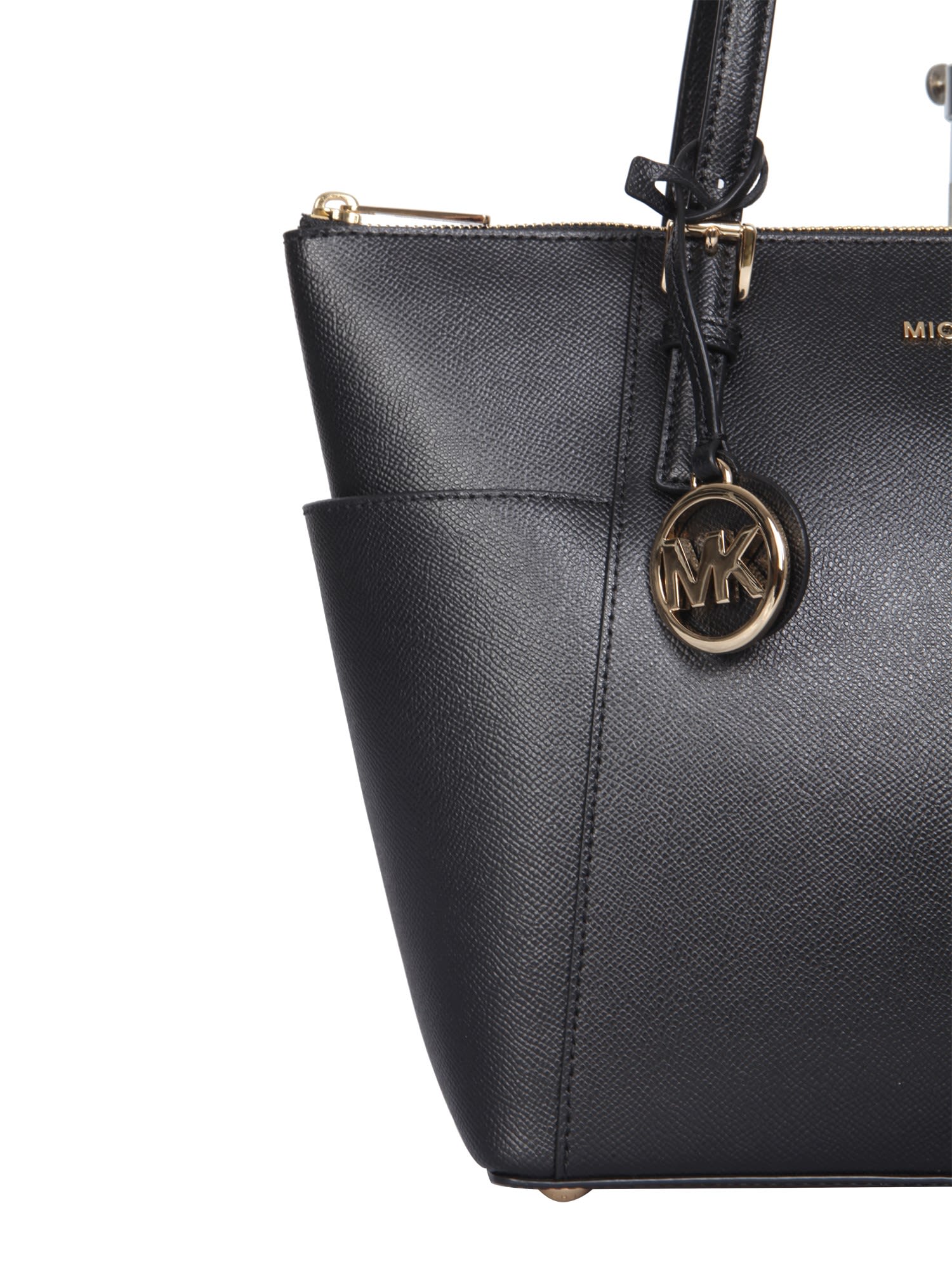 Shop Michael Michael Kors Jet Set Tote Bag In Black