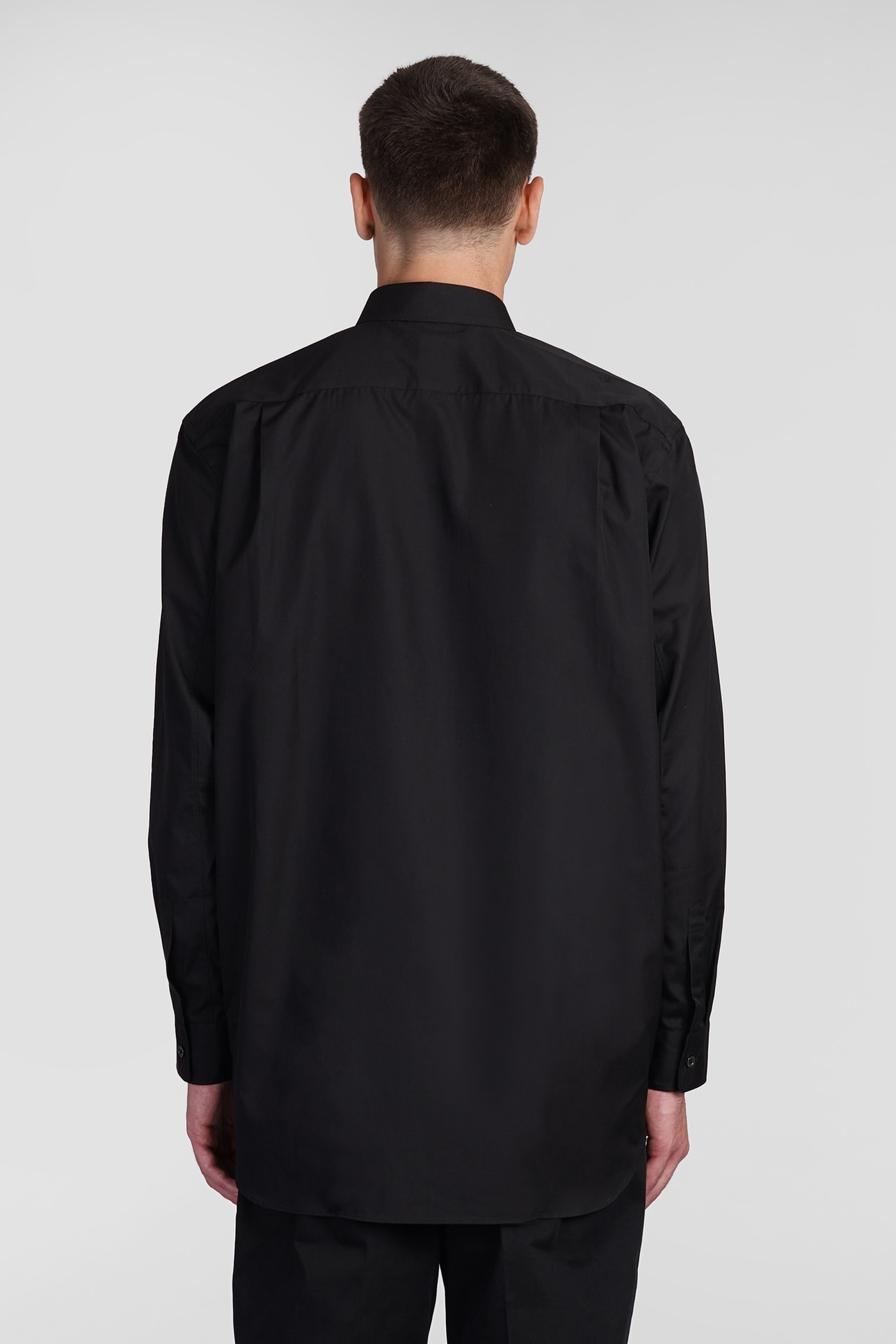 Shop Comme Des Garçons Play Shirt In Black Cotton