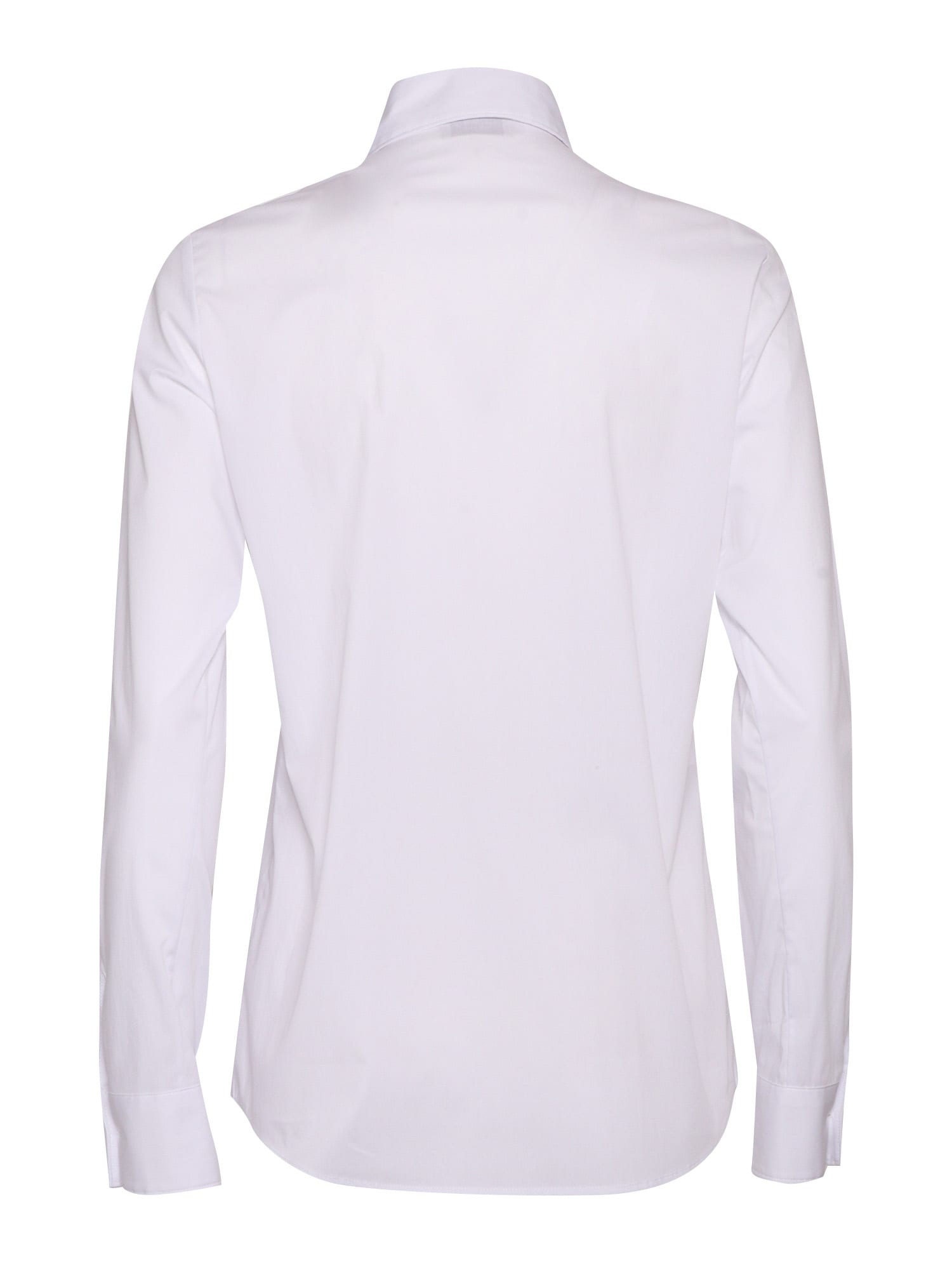 Mazzarelli Camicia In Cotone E Seta Mod In White