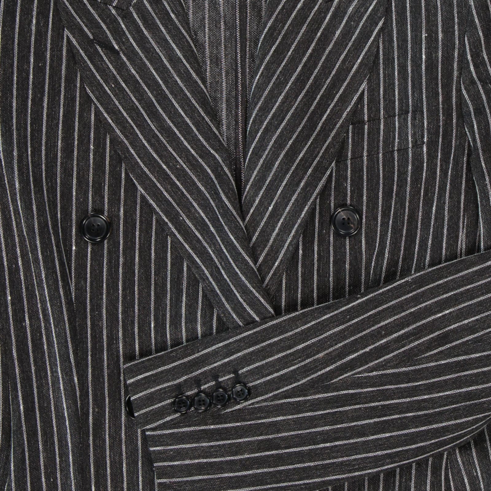 Shop Max Mara Alloro Striped Blazer In Gray
