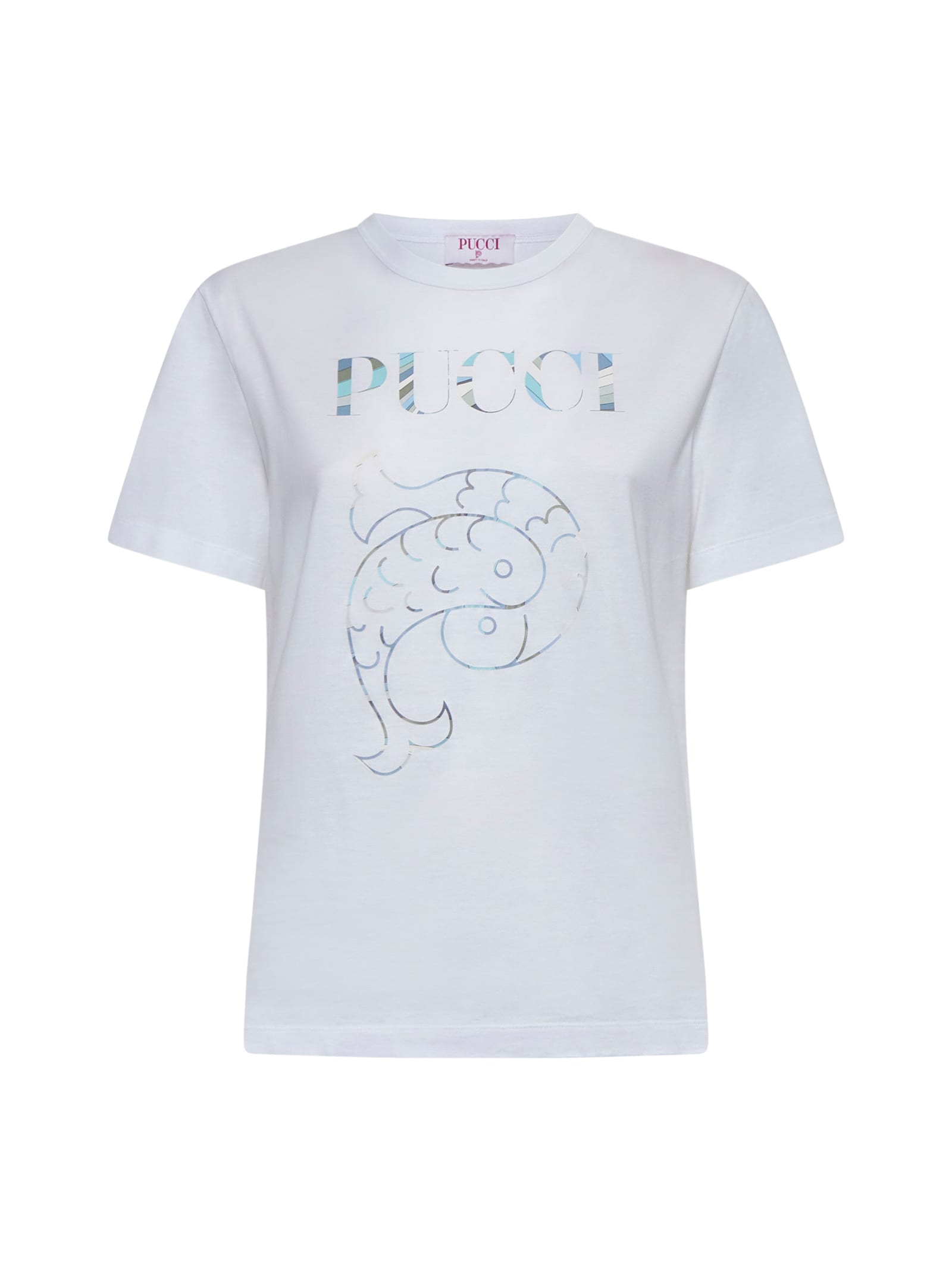 Shop Pucci T-shirt In White