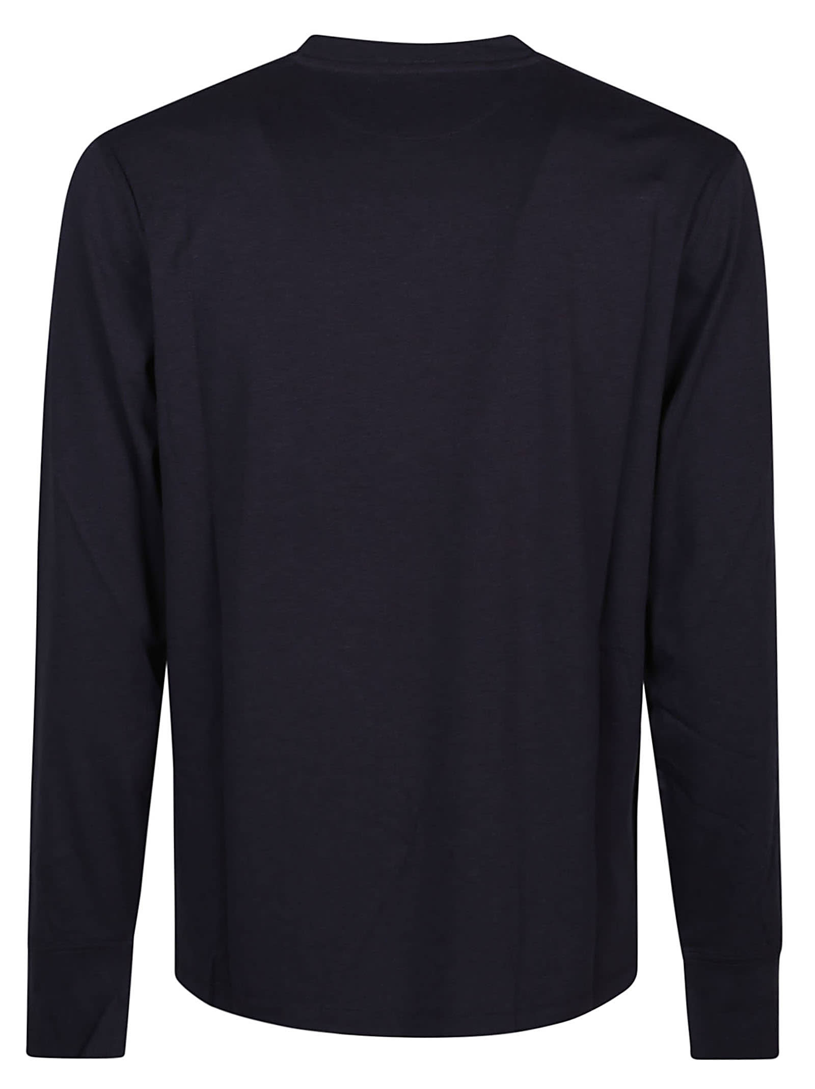 Shop Tom Ford Long Sleeve T-shirt In Dark Blue