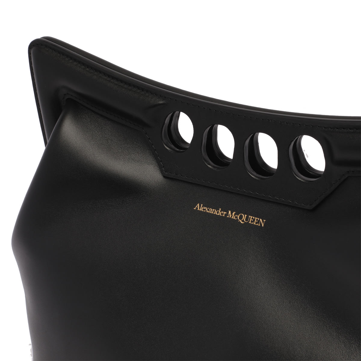 Alexander Mcqueen The Peak Bag In Black