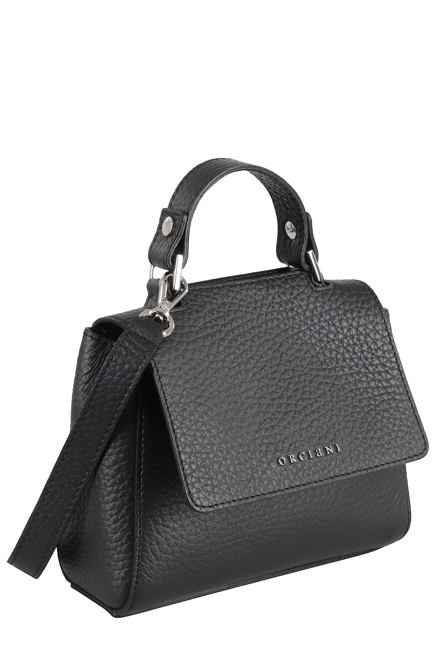 Orciani Borsa Sveva Soft Mini A Mano In Black