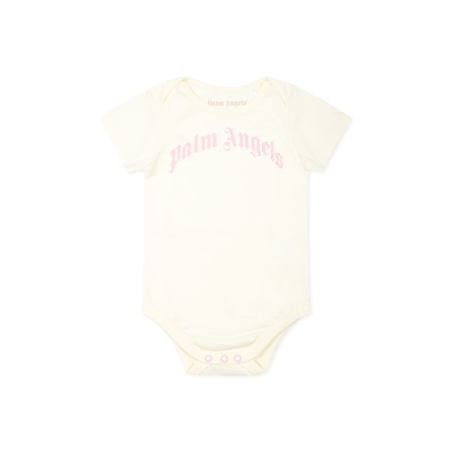 Palm Angels Multicolor Bodysuit Set For Baby Girl With Logo In Multicolor