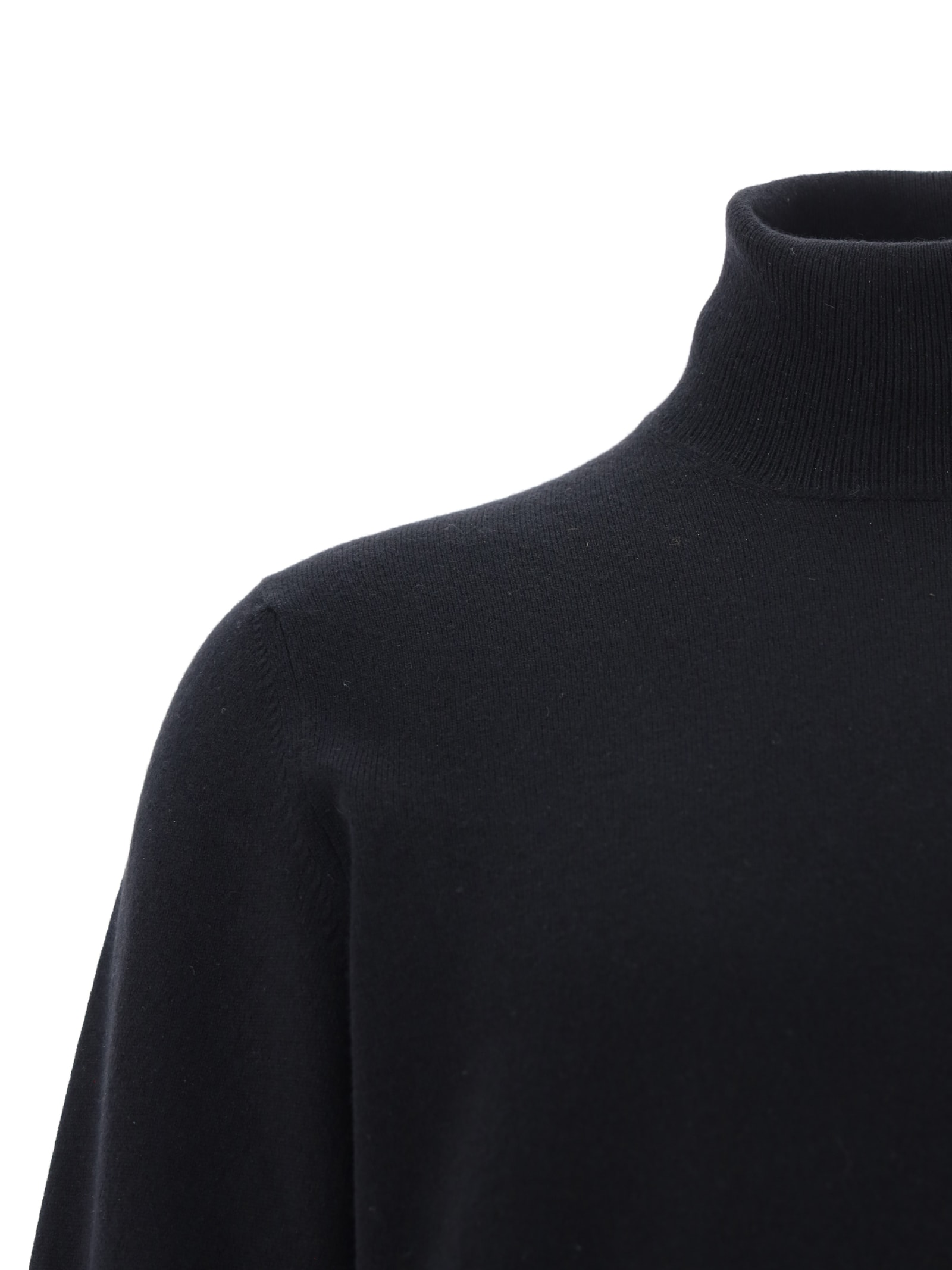 Shop Brunello Cucinelli Turtleneck Sweater In Nero+grigio Scuro