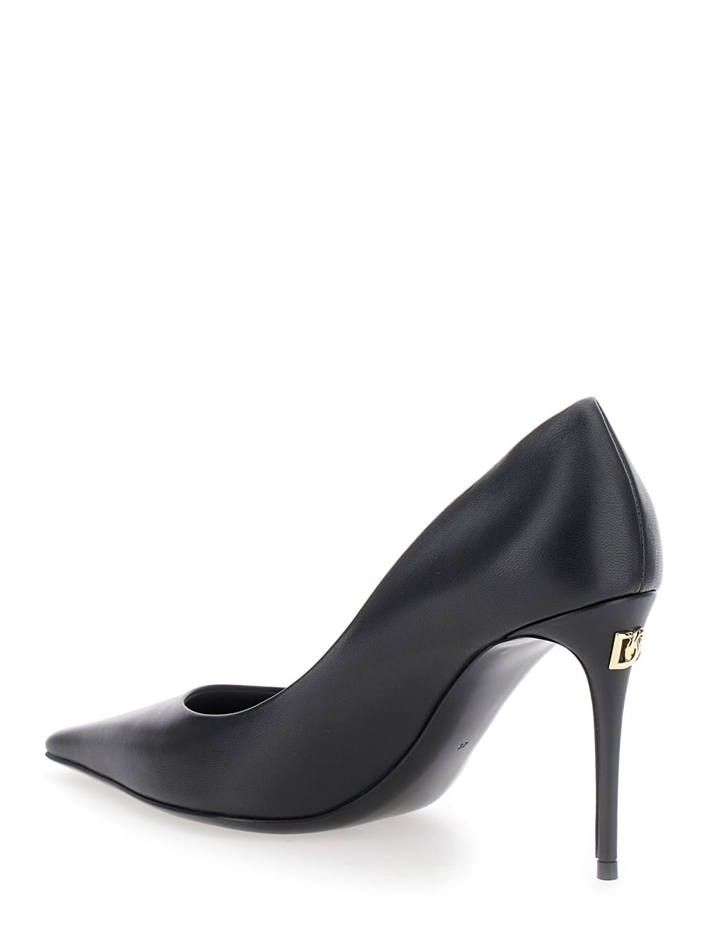 Shop Dolce & Gabbana 95 Heel Décolleté Nappa In Black