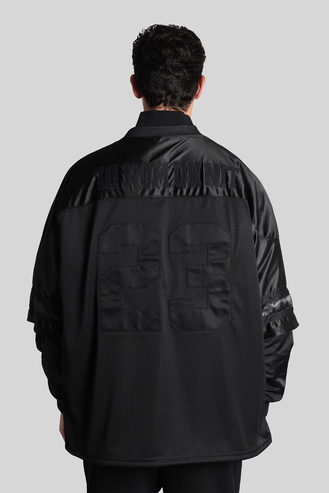 Ih Nom Uh Nit Bomber Jacket In Black Polyamide In Black