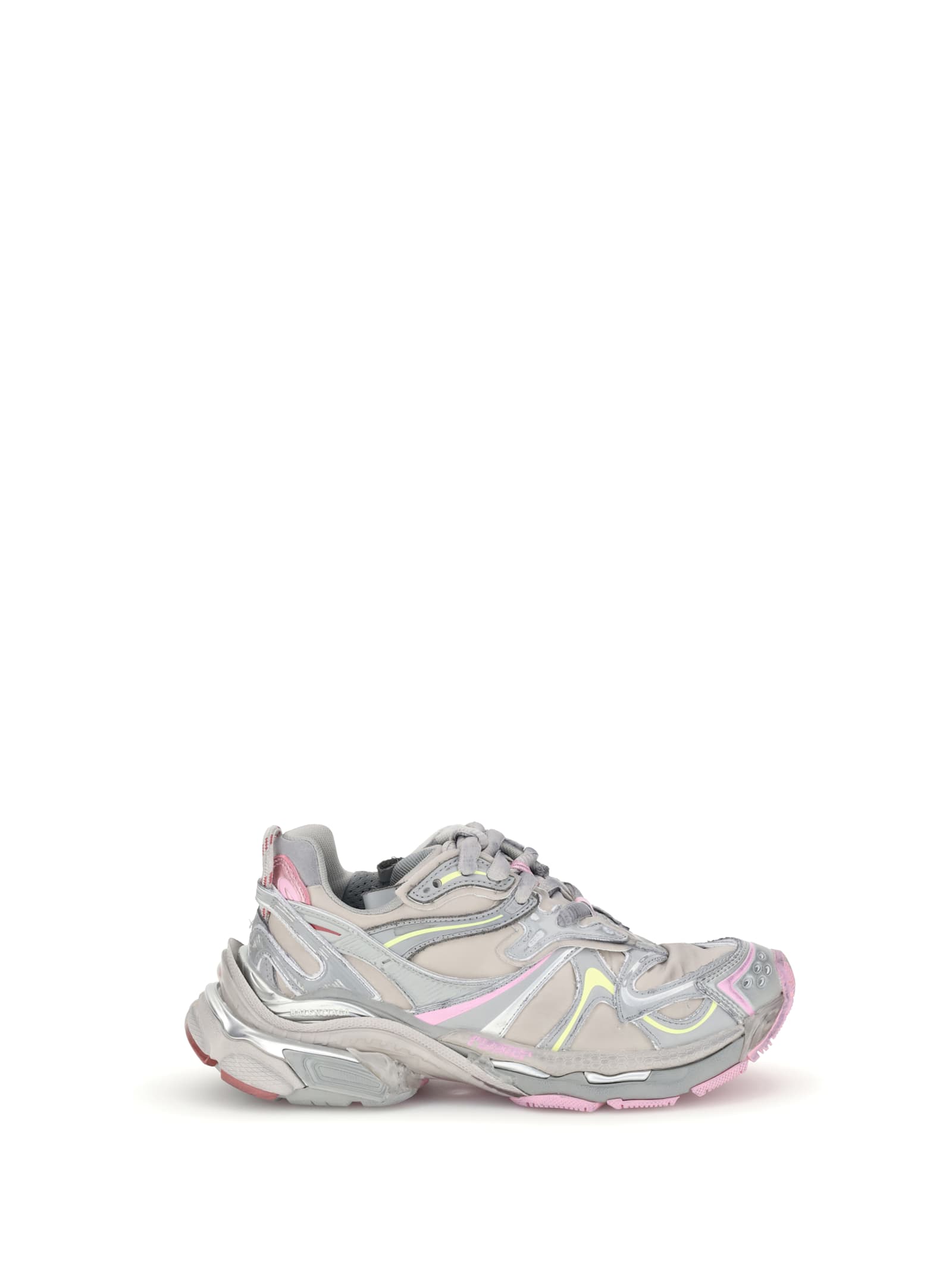 Balenciaga Runner 2.0 Multicolor Low Top Sneakers With Runner Logo In Tech Fabric Woman In Multi