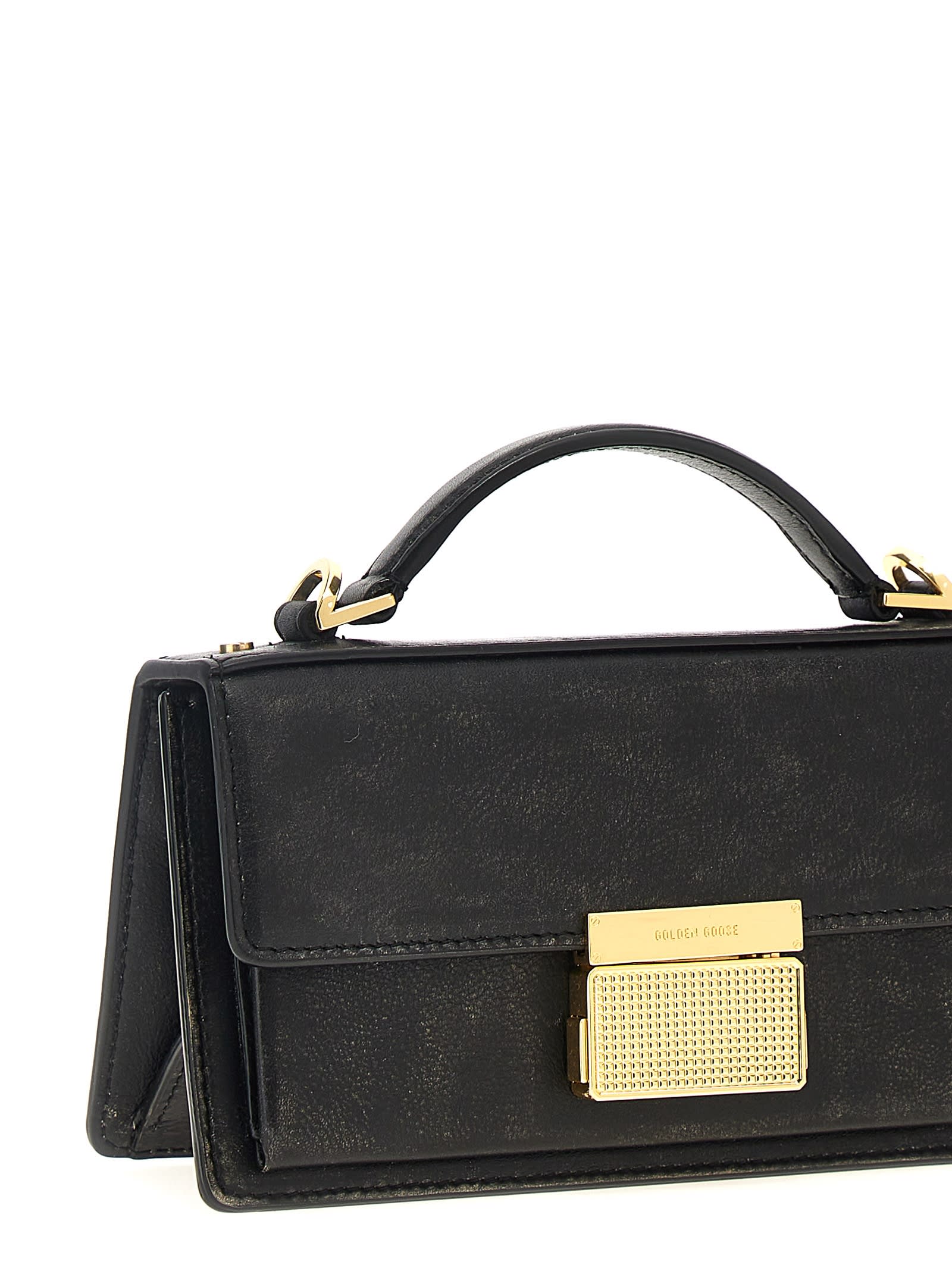 Shop Golden Goose Venezia Small Handbag In Nero