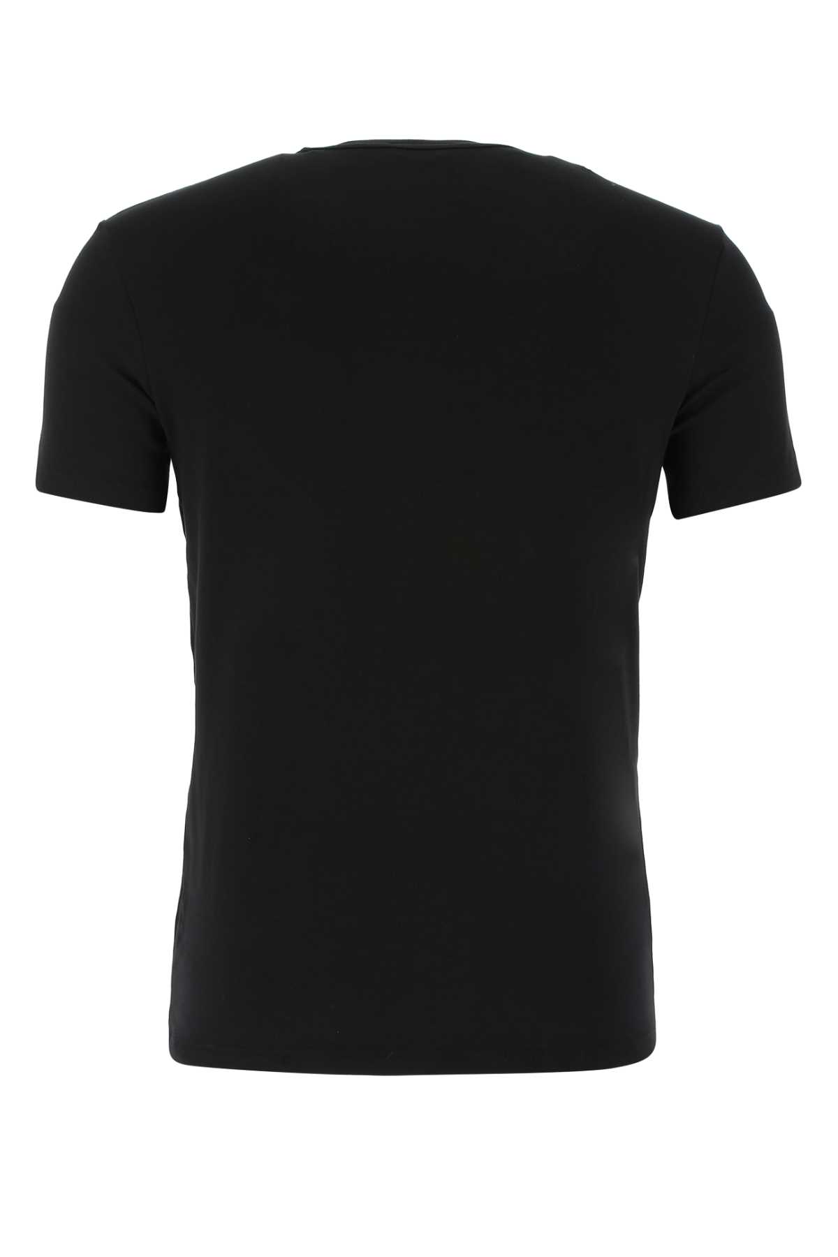 Shop Tom Ford Black Stretch Cotton T-shirt