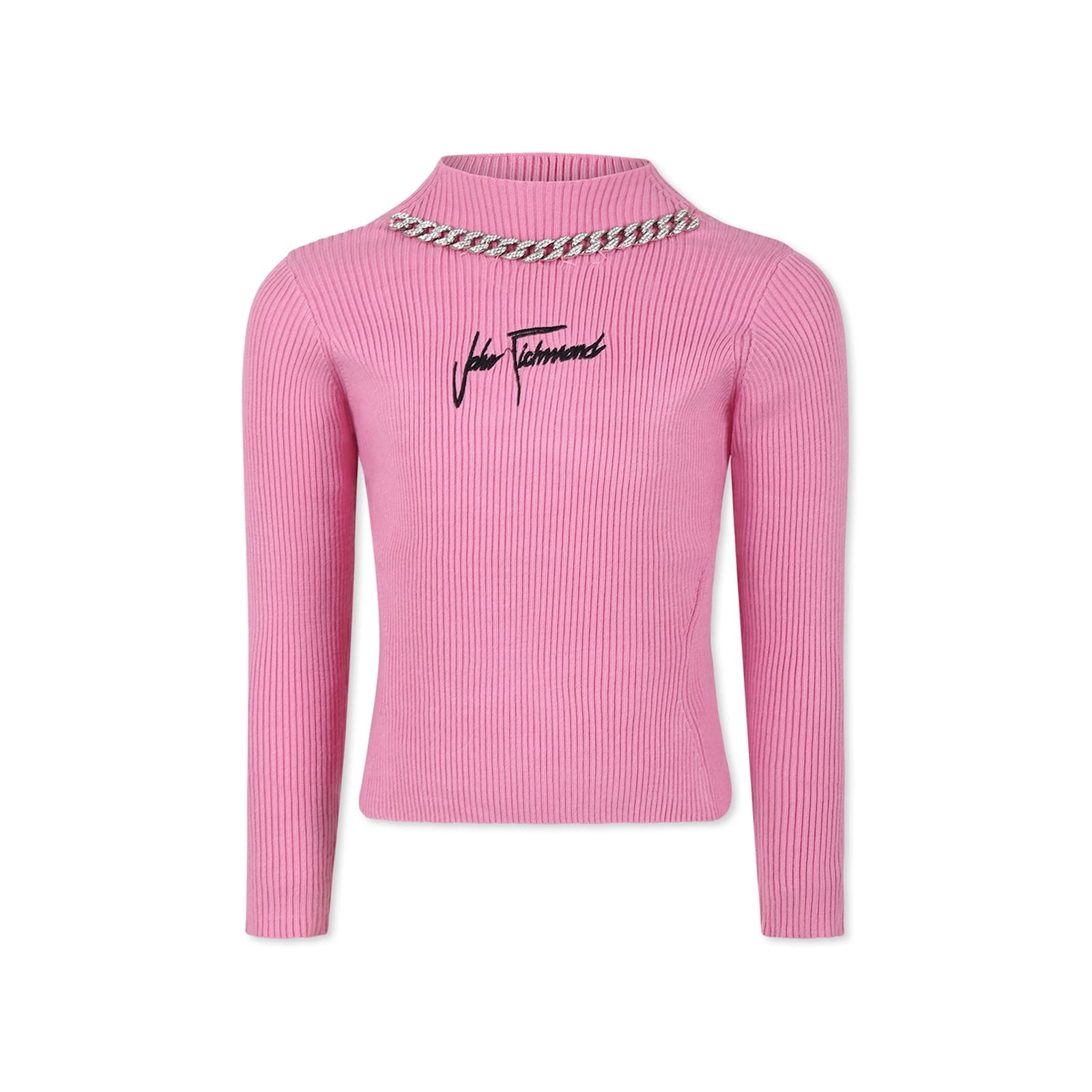 Shop Richmond Pink Turtleneck For Girl