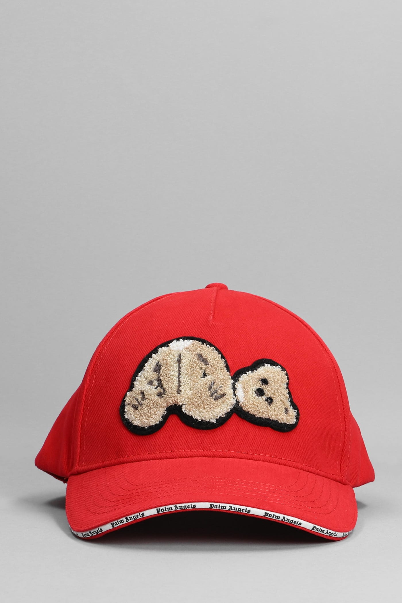 Palm Angels Hats In Red Cotton