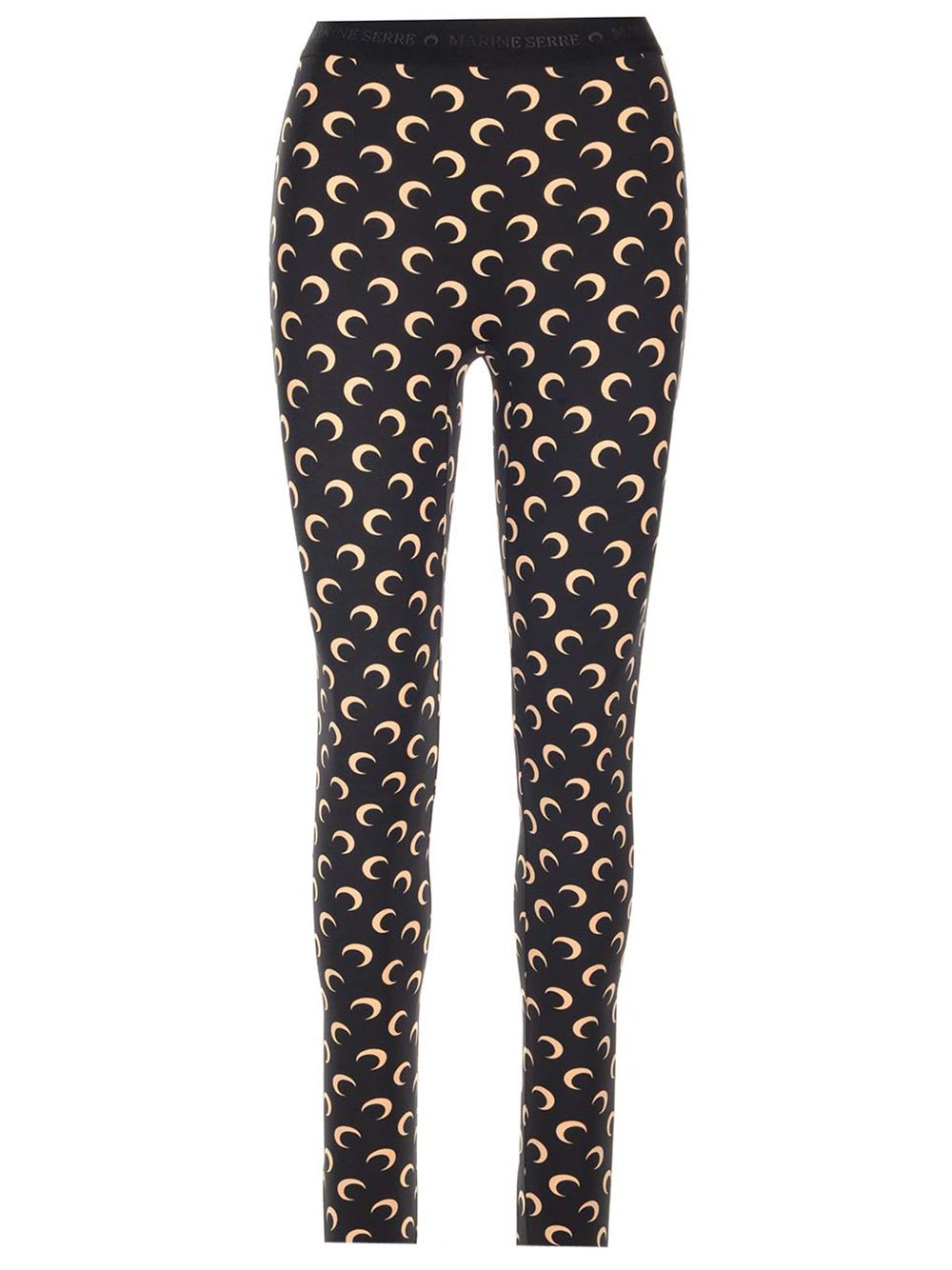 Shop Marine Serre Moon Leggings In Black