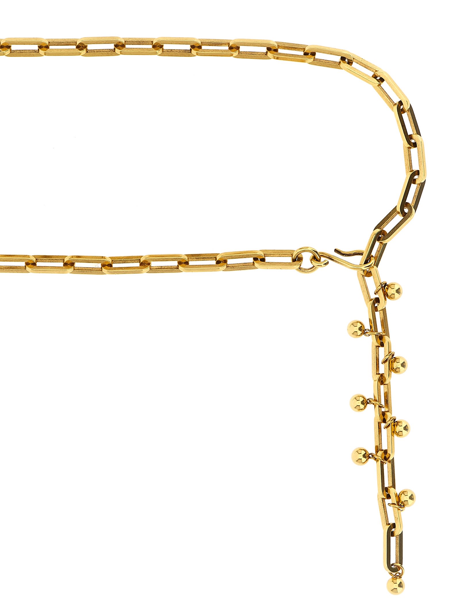 Etro Adjustable Chain Link Belt With Gold Finish In Gold