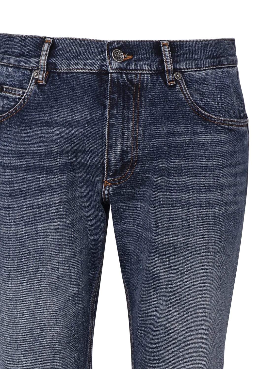 Shop Dolce & Gabbana Regular Five-pocket Model Jeans Made Of Denim In Blue