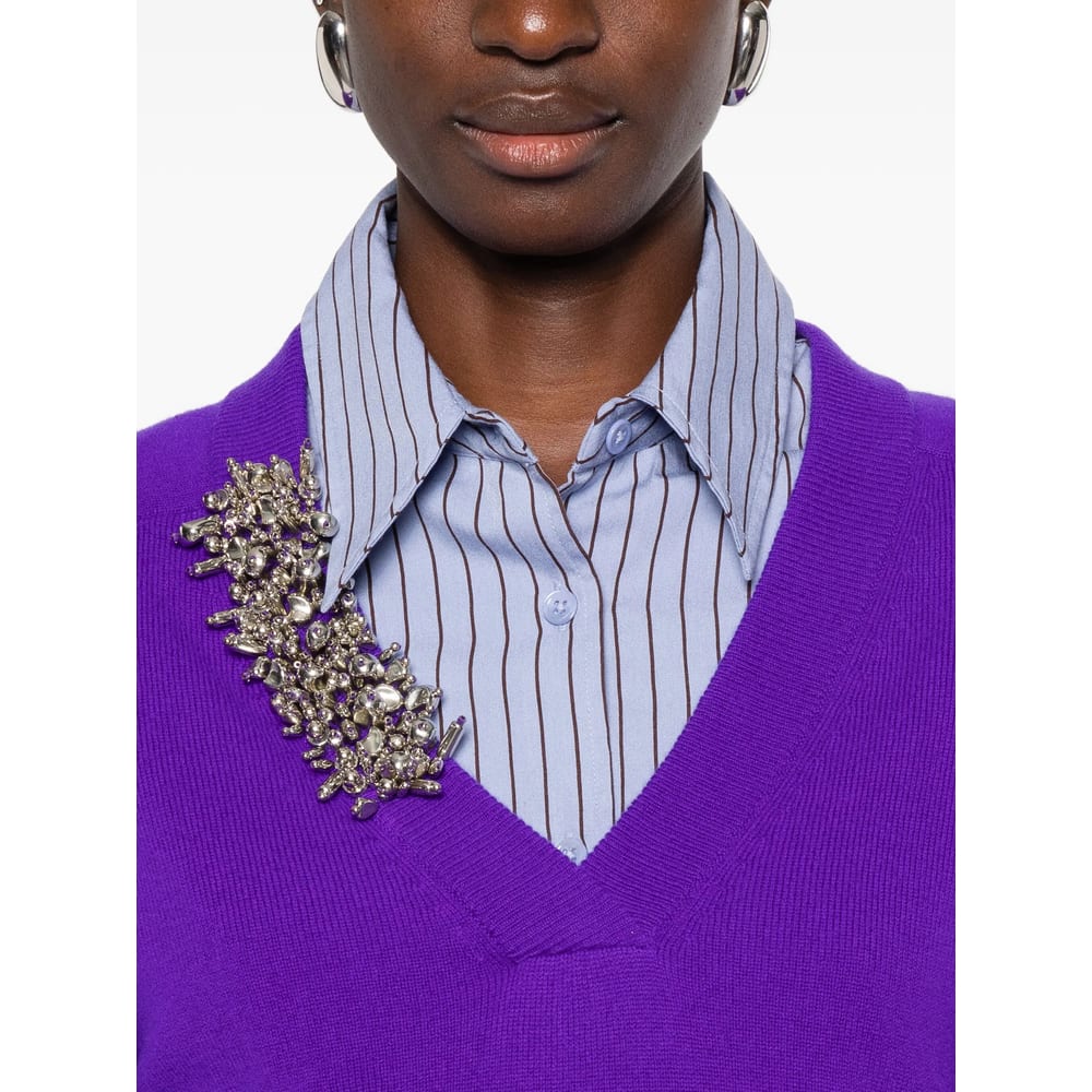 Dries Van Noten Sweater In Purple