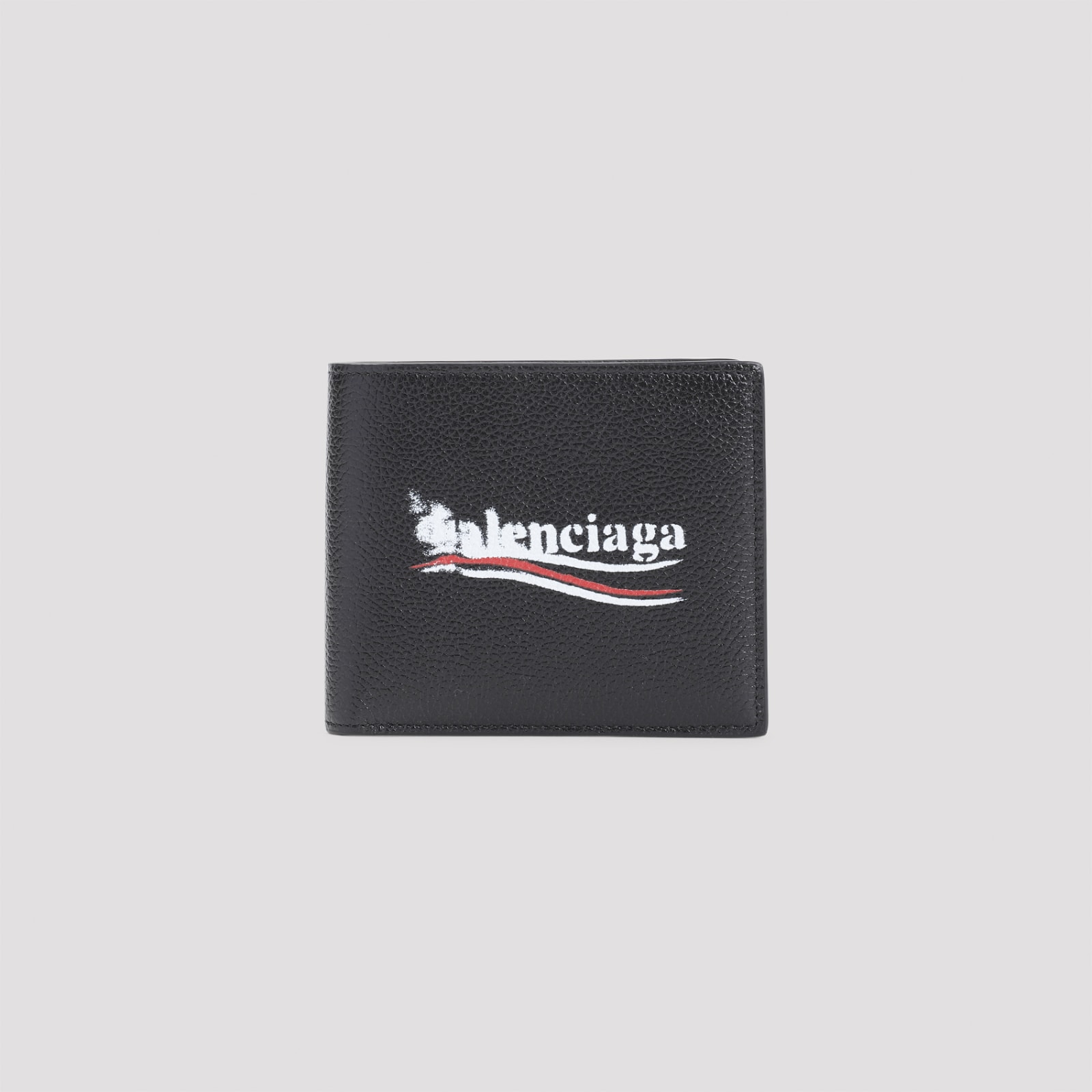 Shop Balenciaga Cash Square Folded Wallet In Black