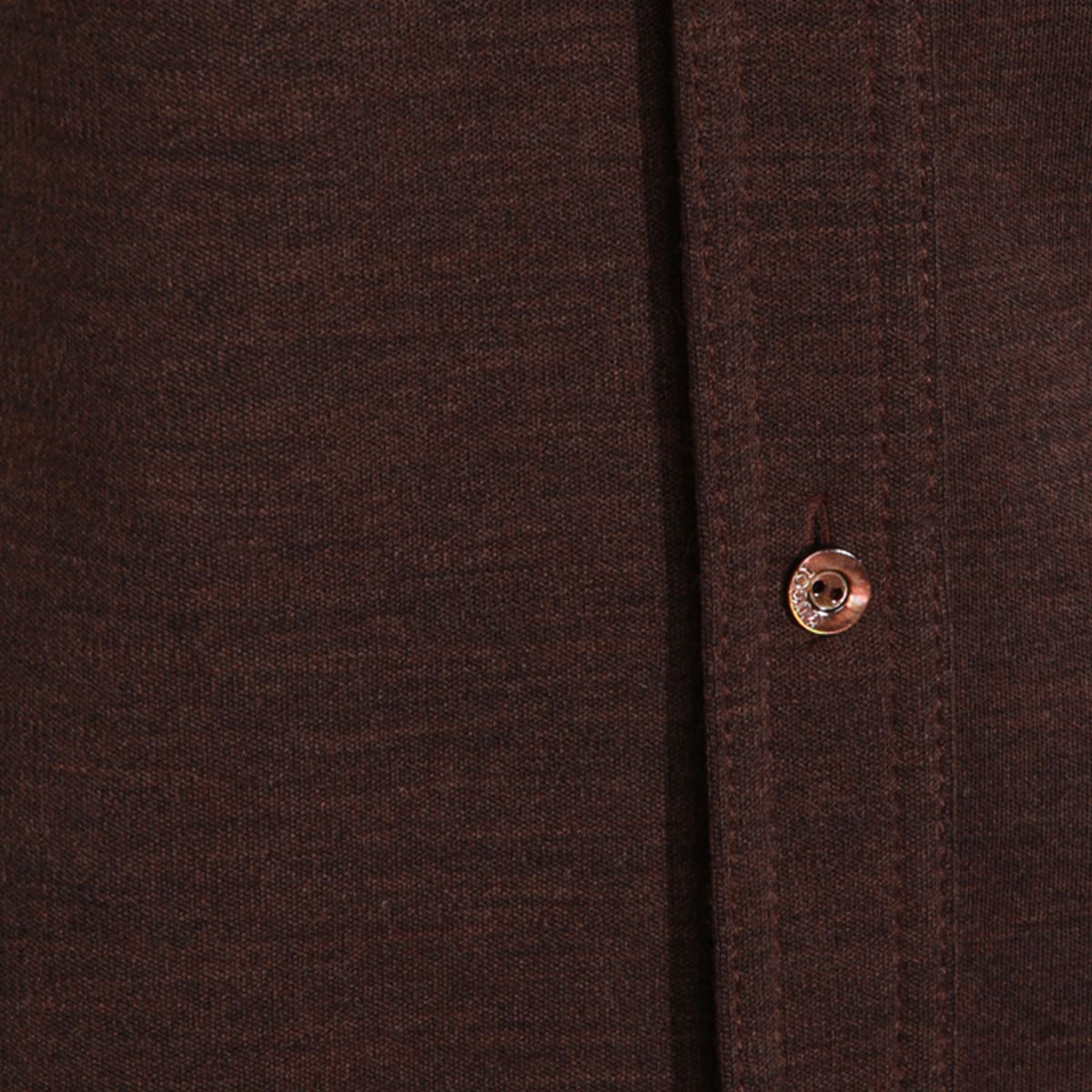 Gucci Women Brown Shirt With Polo Style Pointed Collar In Wool And Cotton Blend Woman In Brown