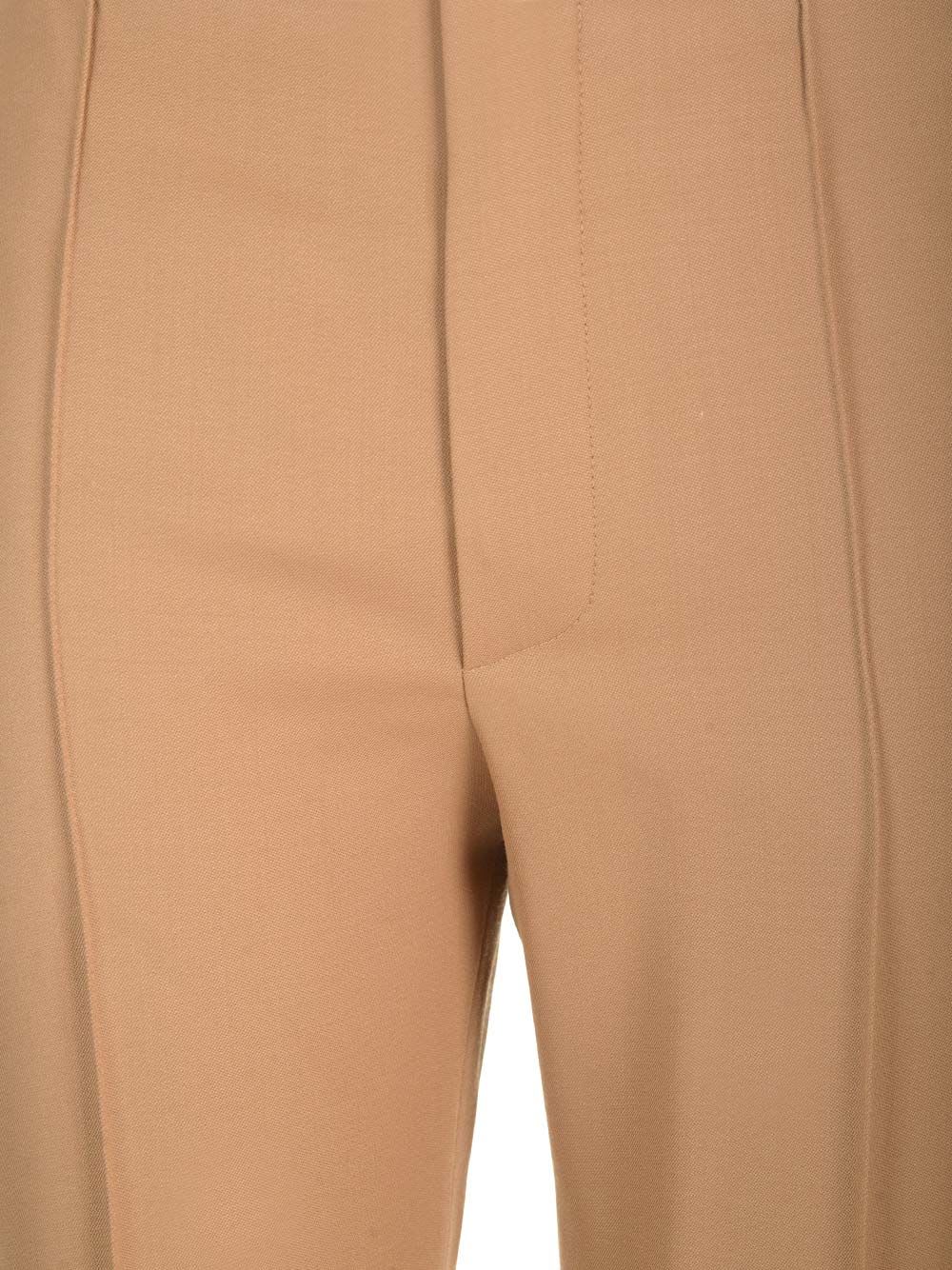 Shop Chloé Tailored Trousers In Beige