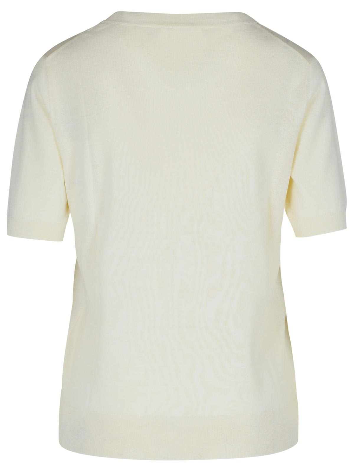 P.A.R.O.S.H LINFA CREAM WOOL BLEND SWEATER
