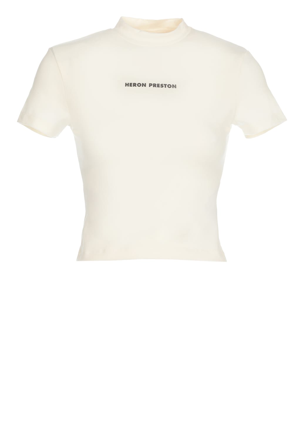 HERON PRESTON Cropped T-shirt With Logo
