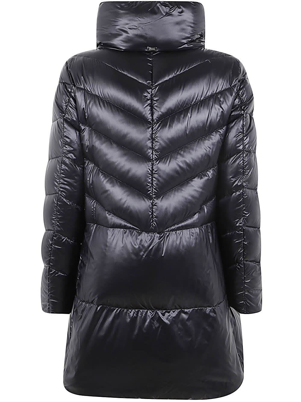 Shop Herno A-shape Down Jacket In Black