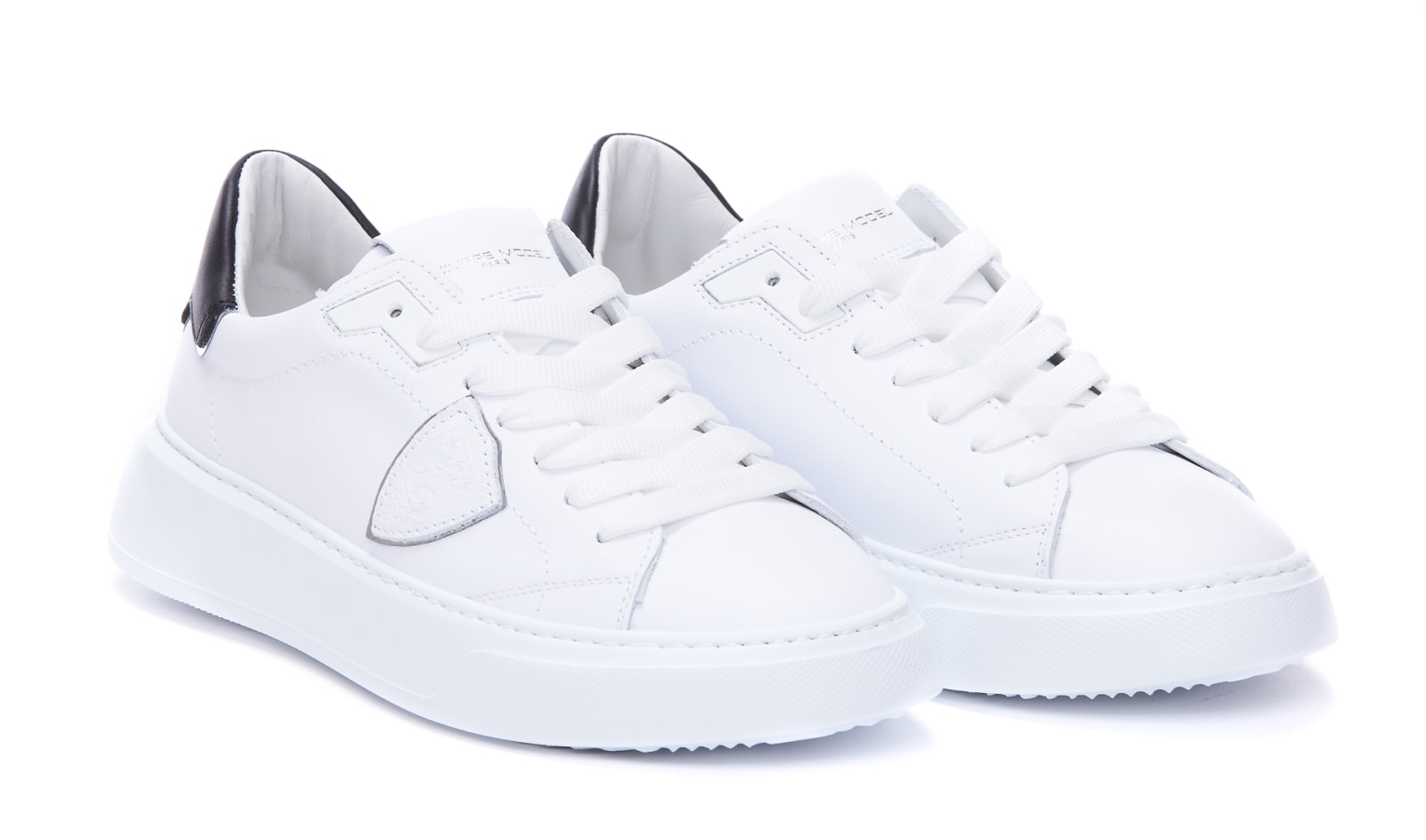 Philippe Model Temple Low Sneakers In White