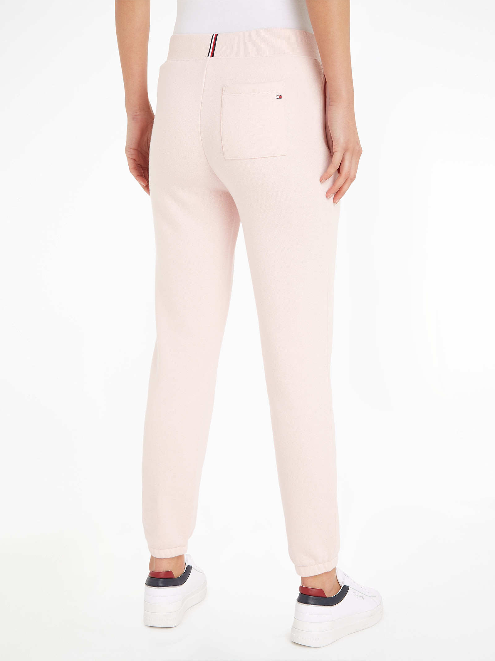 Shop Tommy Hilfiger Trackpants With Logo In Whimsy Pink