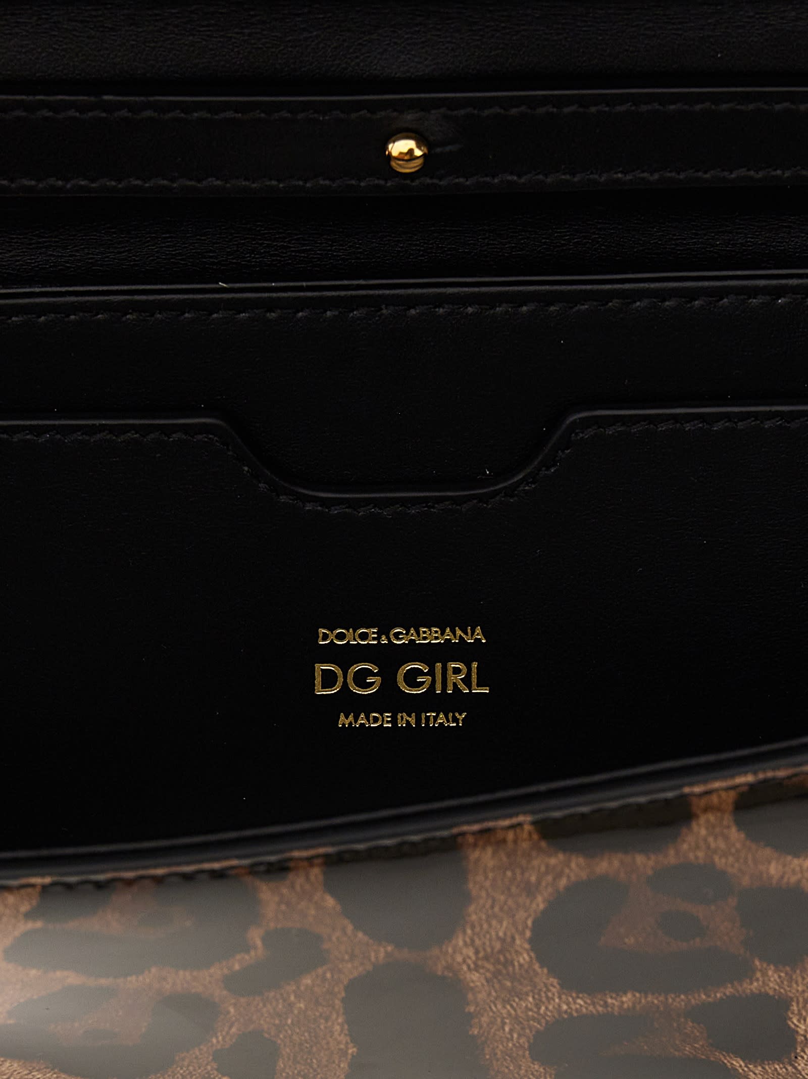 Dolce & Gabbana Logo Animal Print Tote In Multicolor