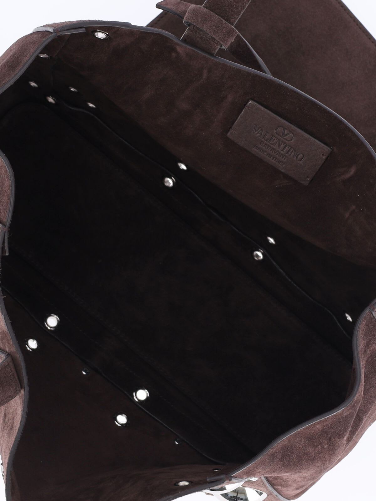 Valentino Nellcôte Small Tote Bag In Brown