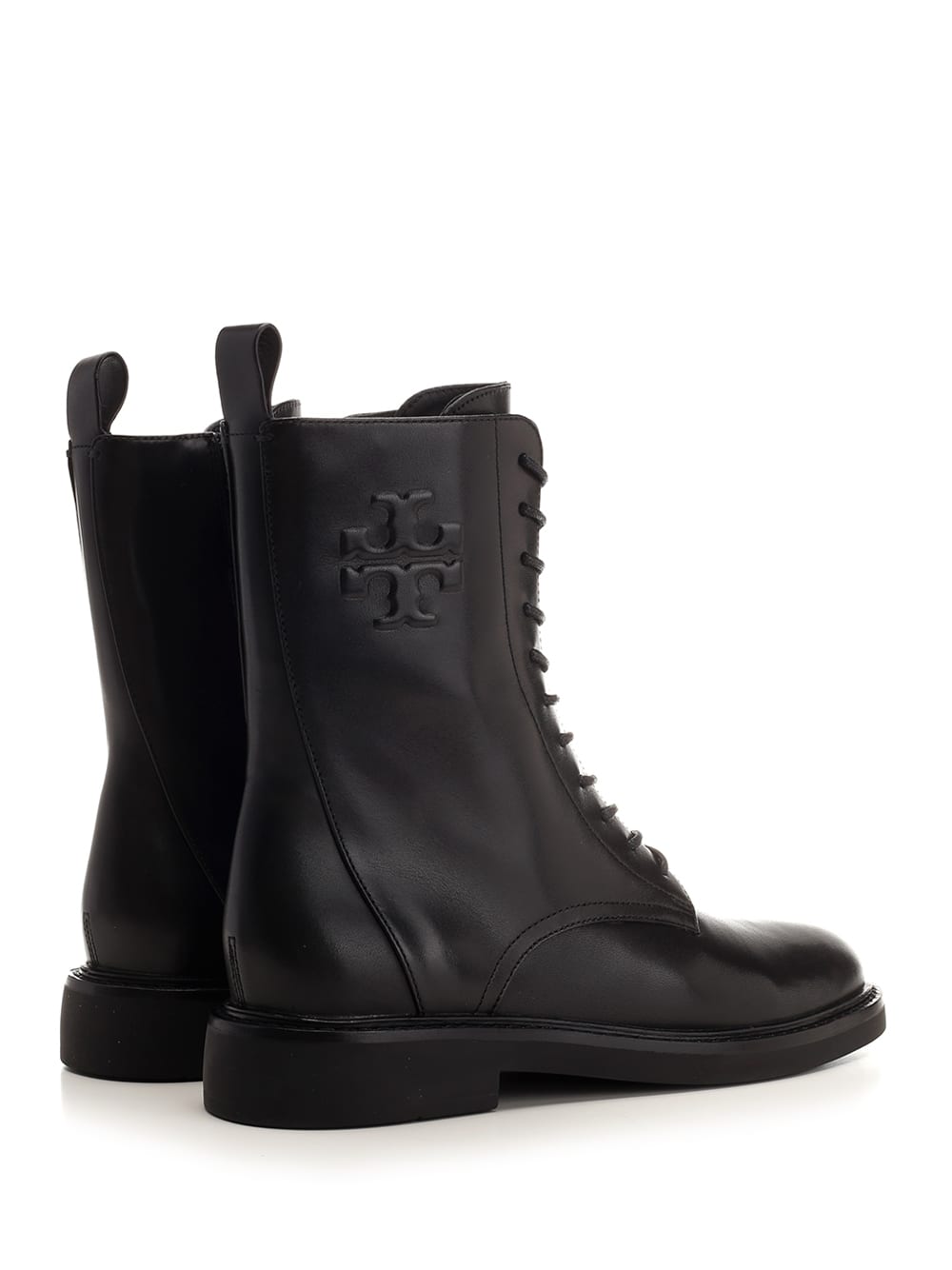 Shop Tory Burch Combat Boots In Black