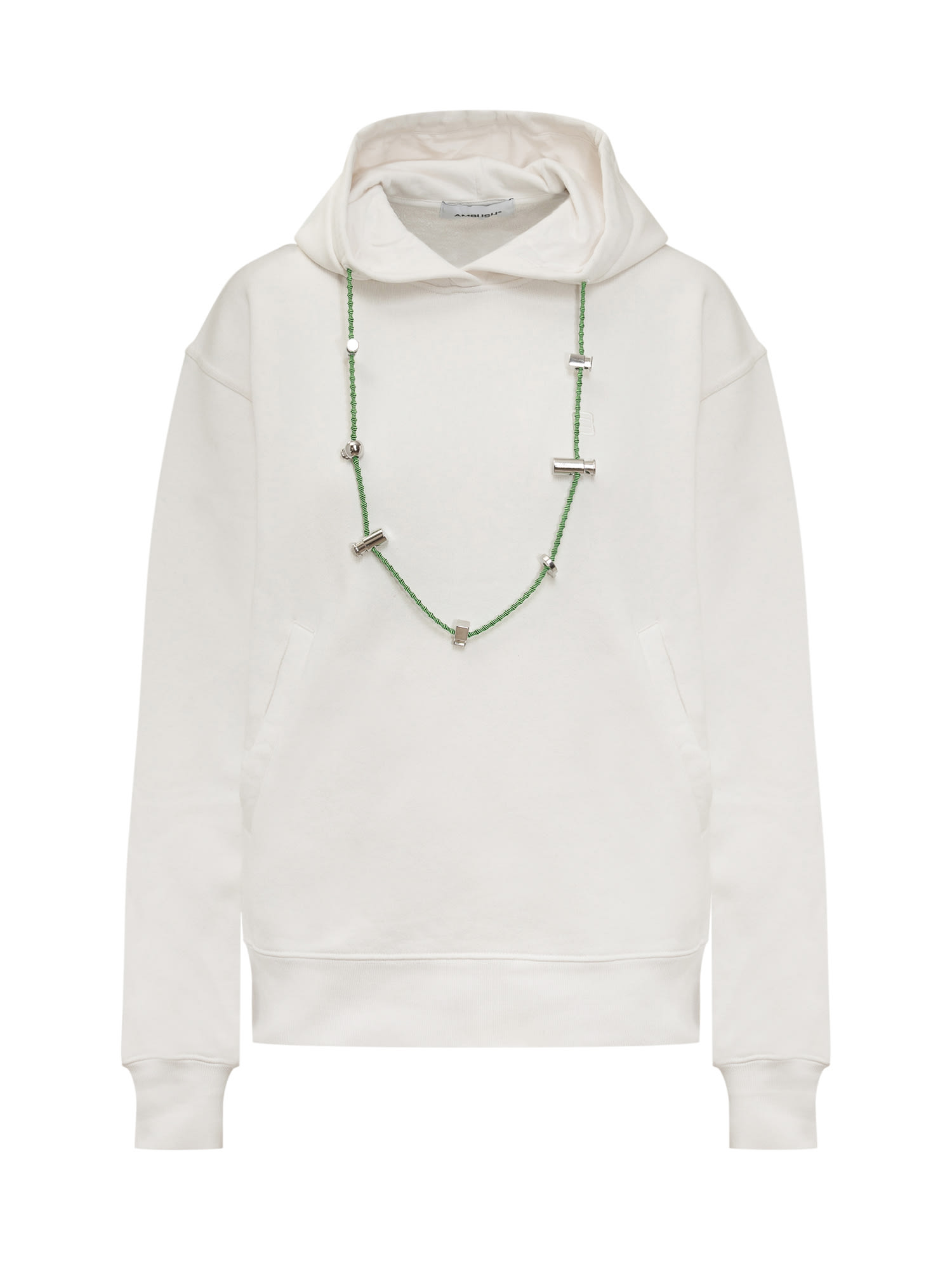 Ambush Long-sleeve Drawstring Hoodie In Cloud Dancer