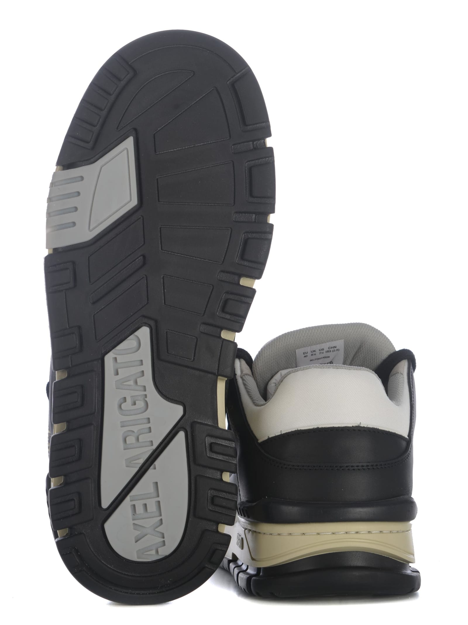 Shop Axel Arigato Sneakers  Arealo Made Of Leather In Bianco Nero