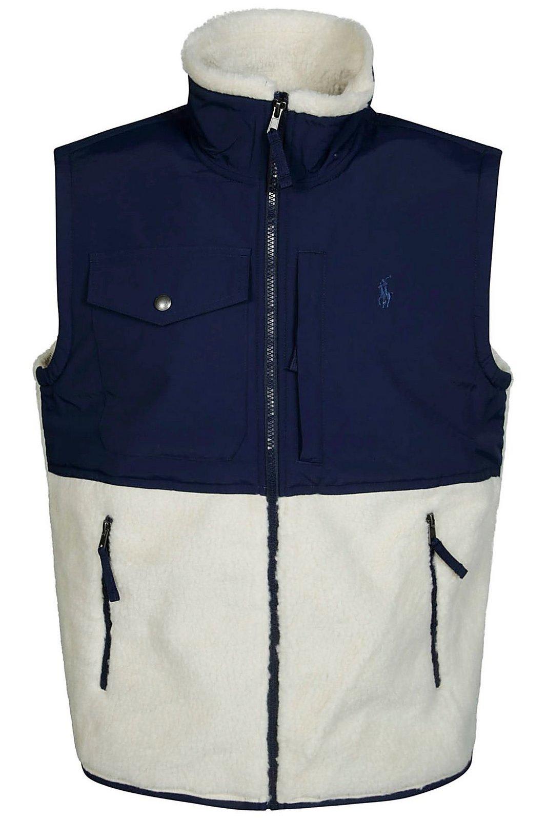 Logo Embroidered Fleece Gilet