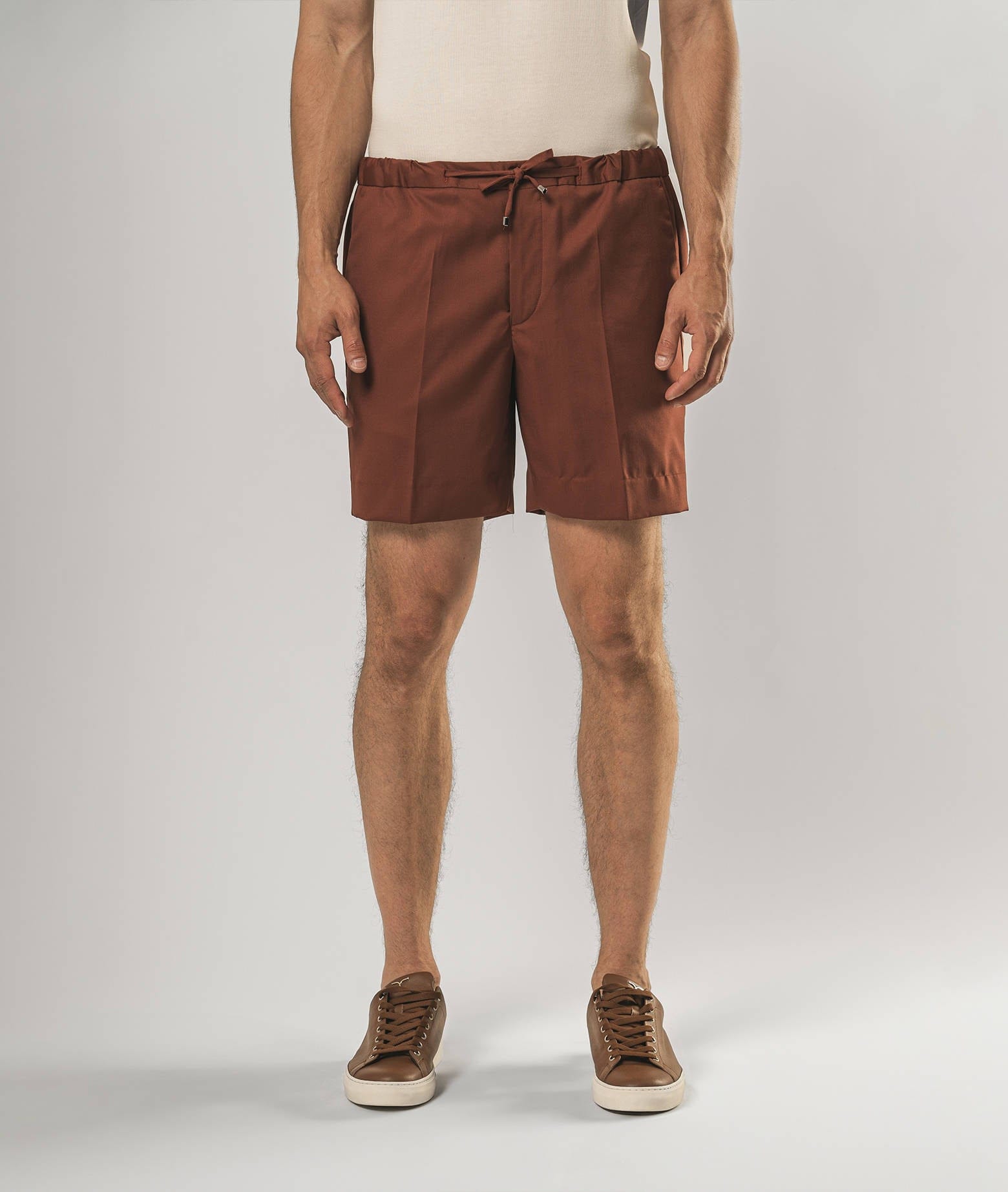 Larusmiani D20 Bermuda Pants In Firebrick