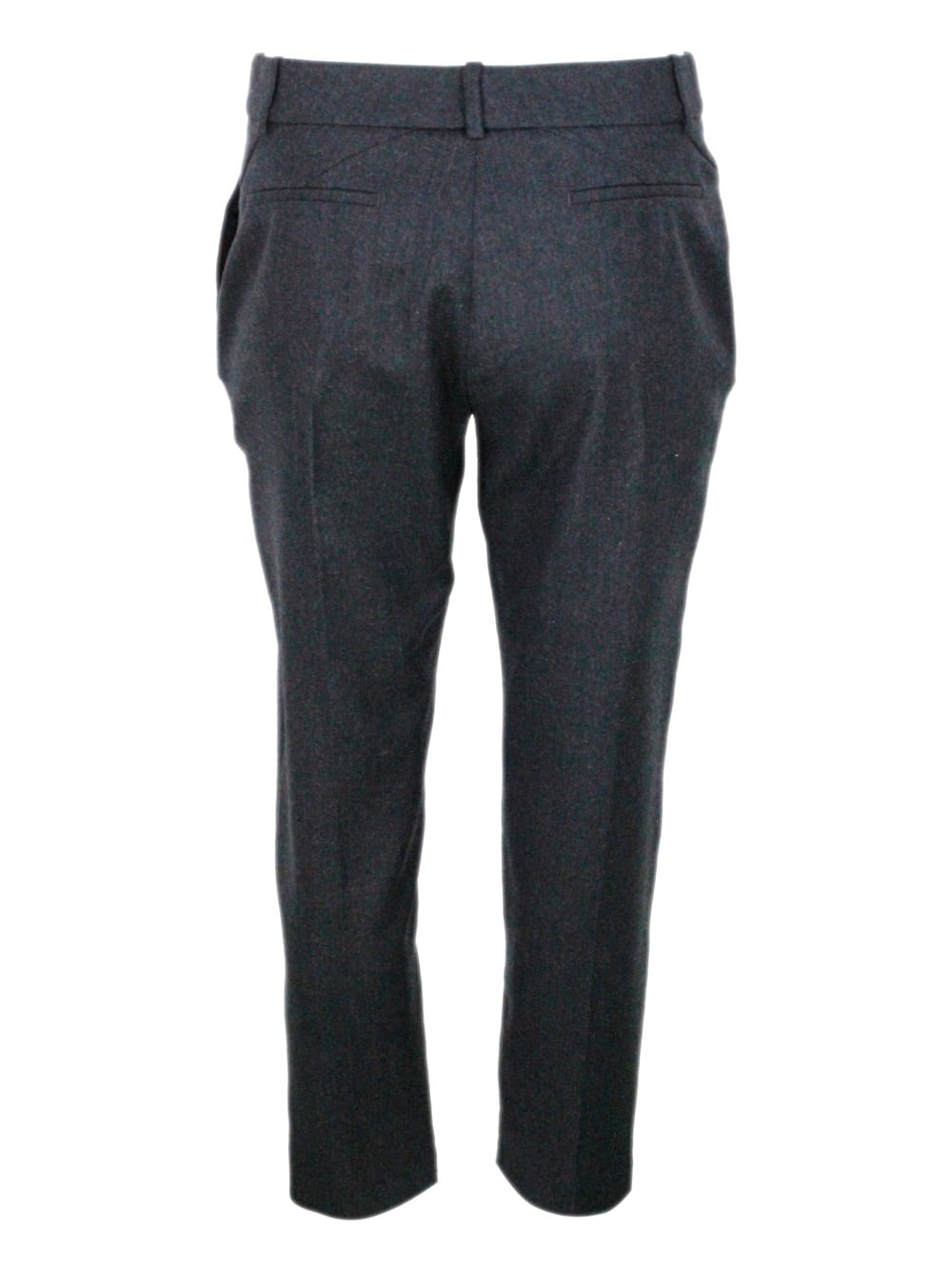 Eleventy Cotton Blend Slim Fit Pants In Black