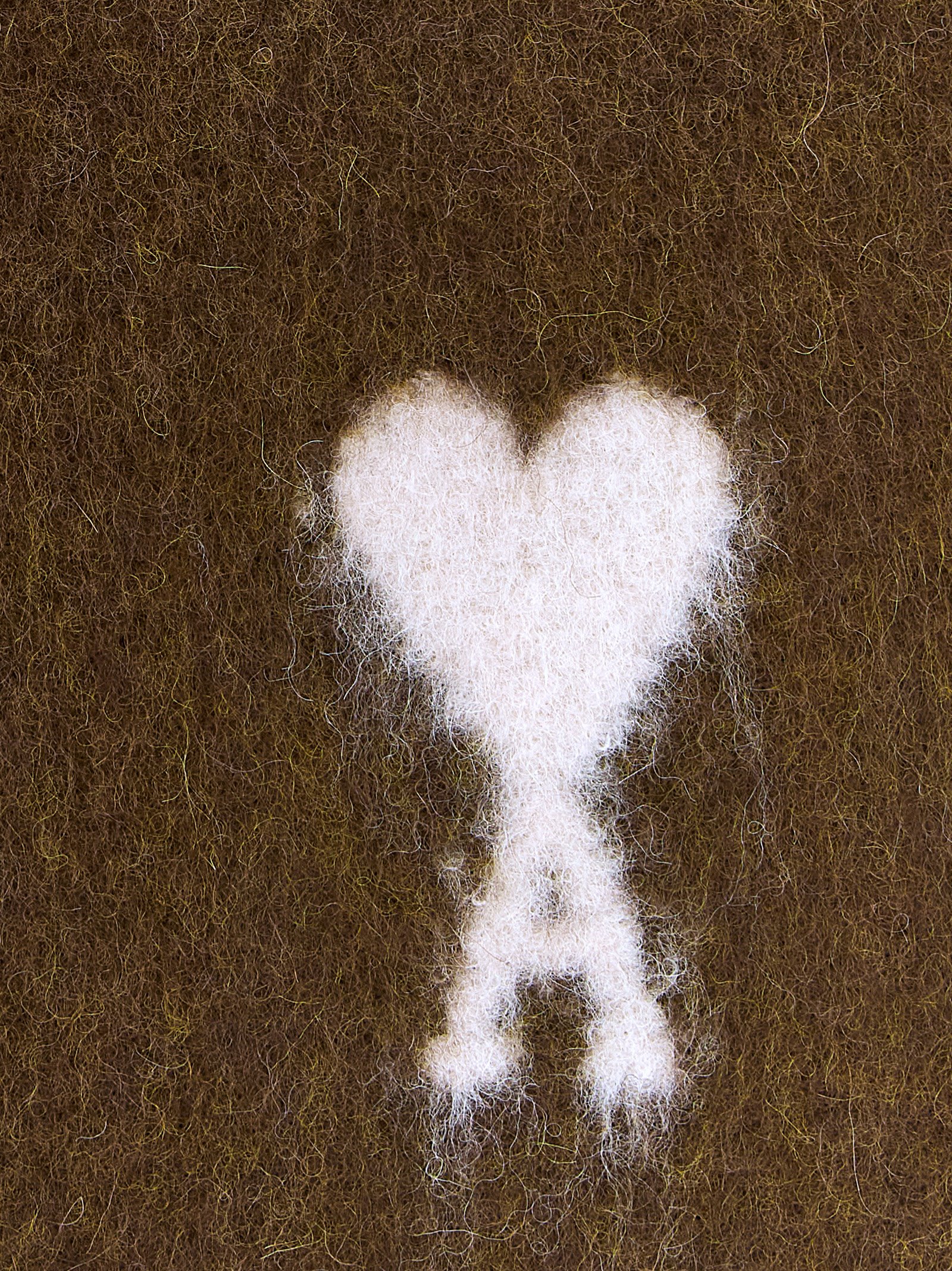 Ami Alexandre Mattiussi Ami De Coeur Scarf In Gold