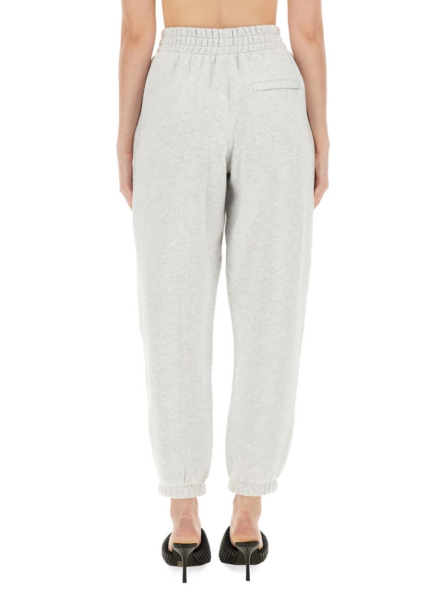 Shop Alexander Wang T Jogging Pants With Logo In Grey