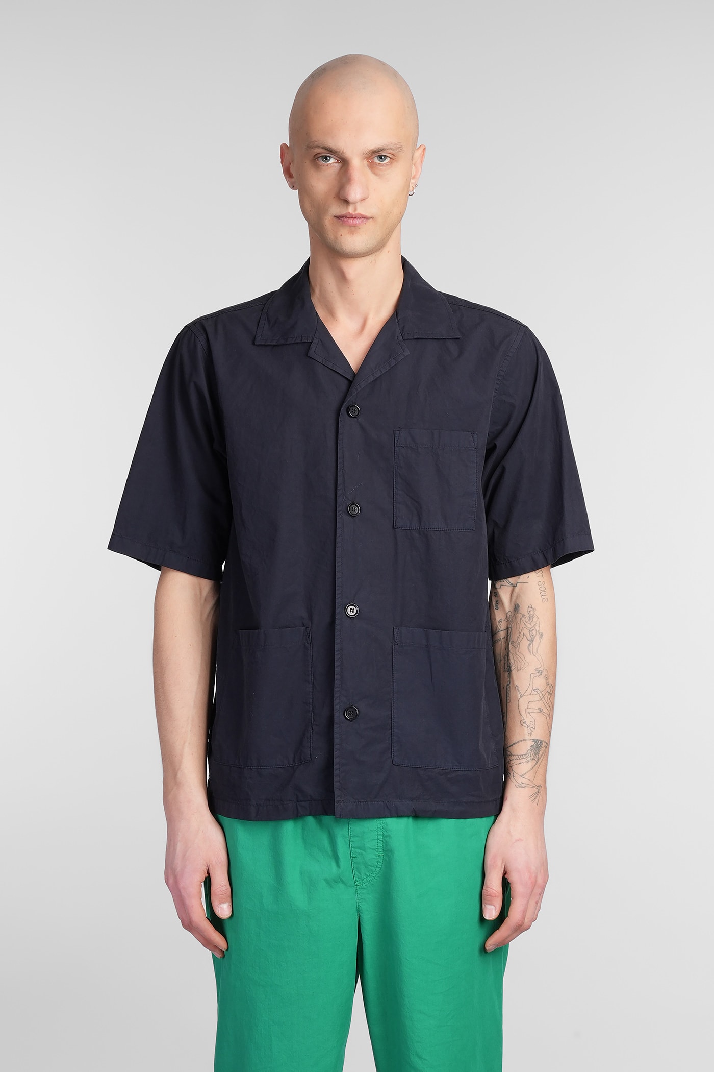 Ago Shirt In Blue Cotton