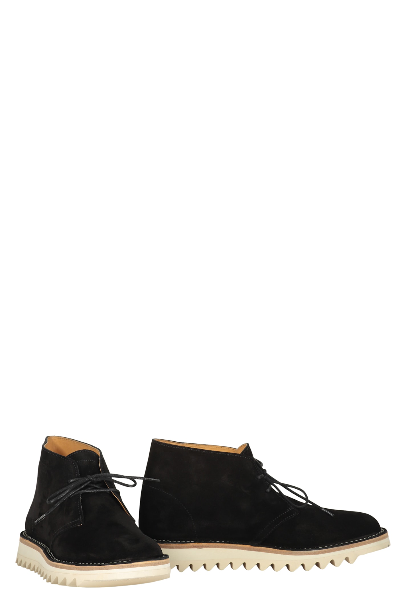 Kenzo Wave Lace-up Ankle-boots In Black
