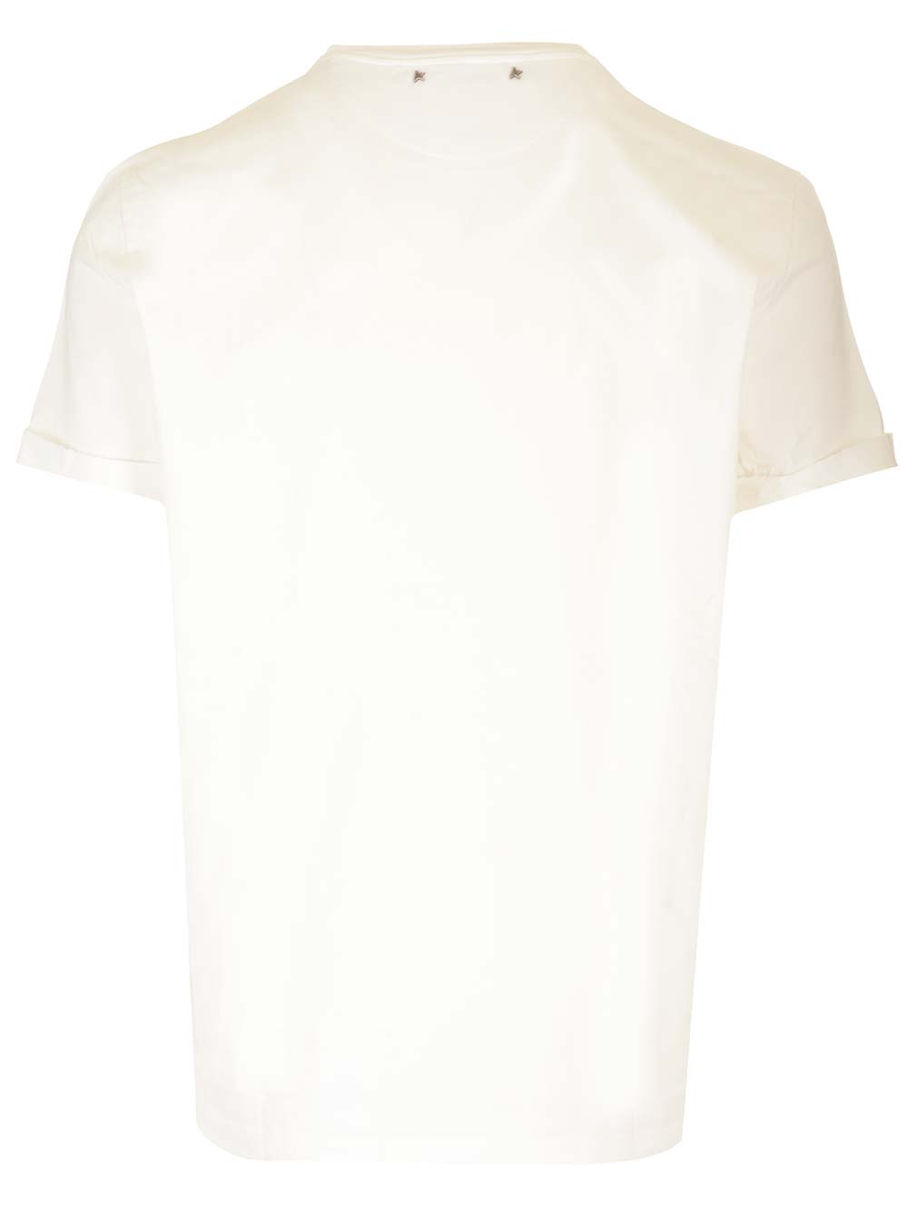 Shop Golden Goose White T-shirt With Postage Stamp In .